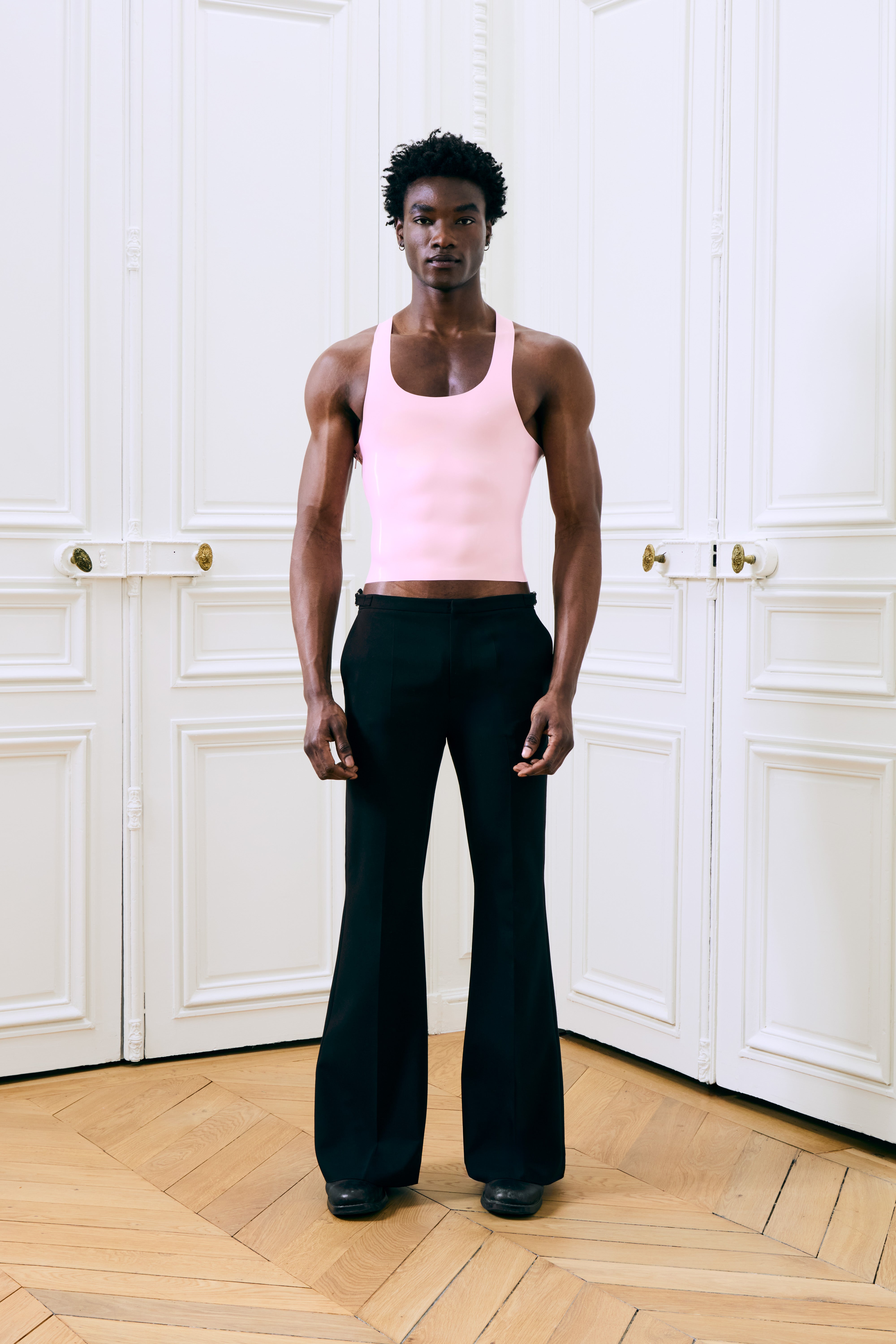 Carlise Latex Tank Baby Pink