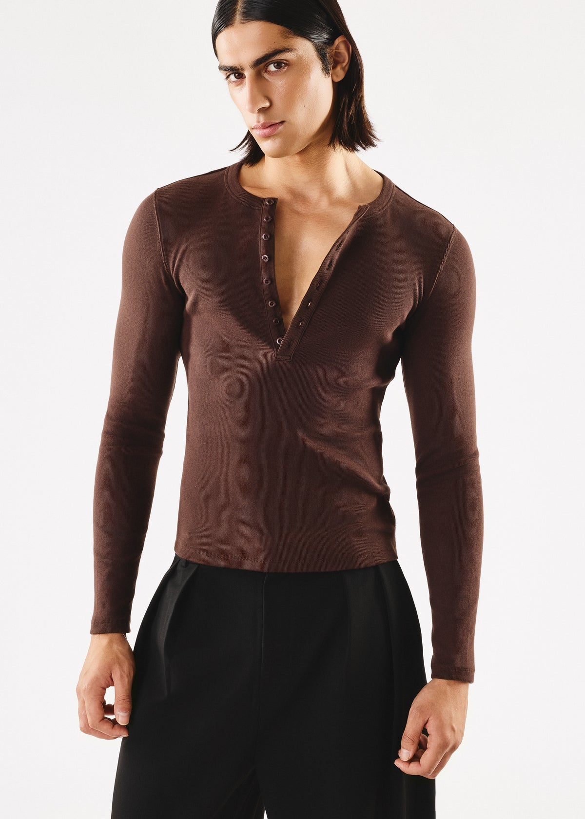 Oben Long Sleeve Brown