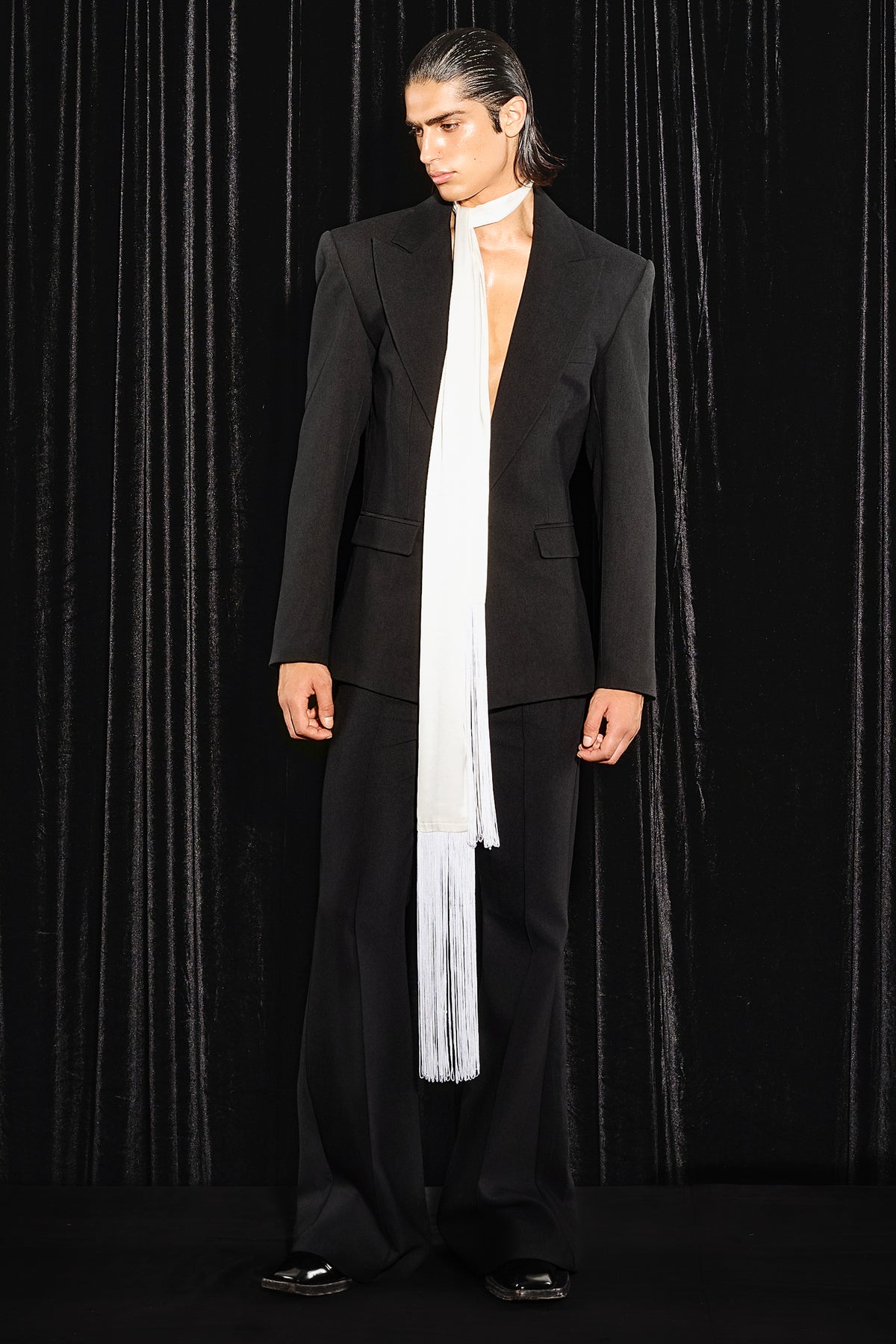 Rami Silk Scarf Ivory