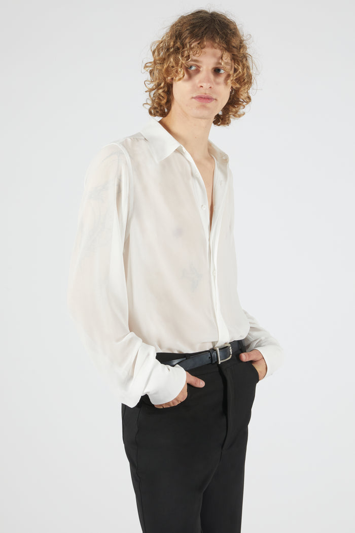 London Sheer Shirt White