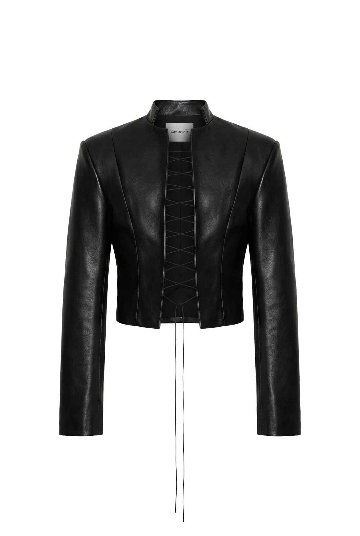 Anatole Leather Blazer Black