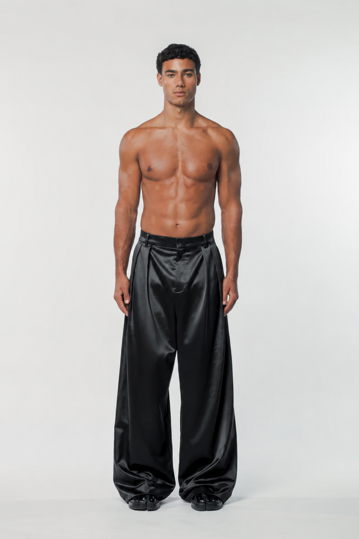 Benjamin Satin Pants Black