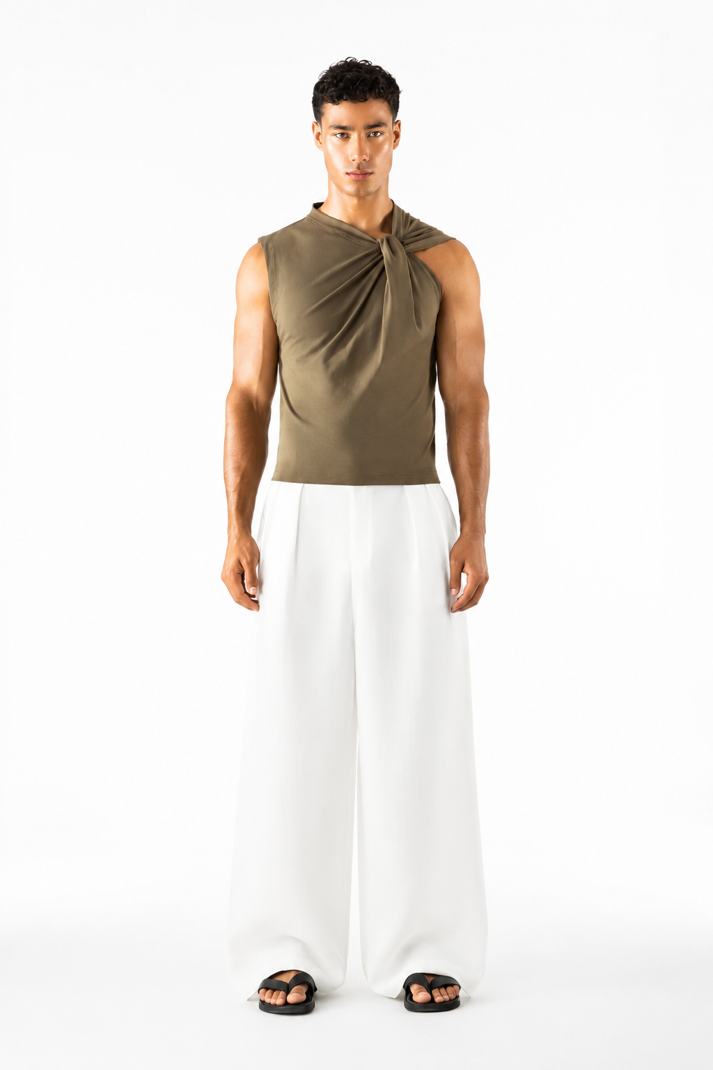 Alix Top Khaki