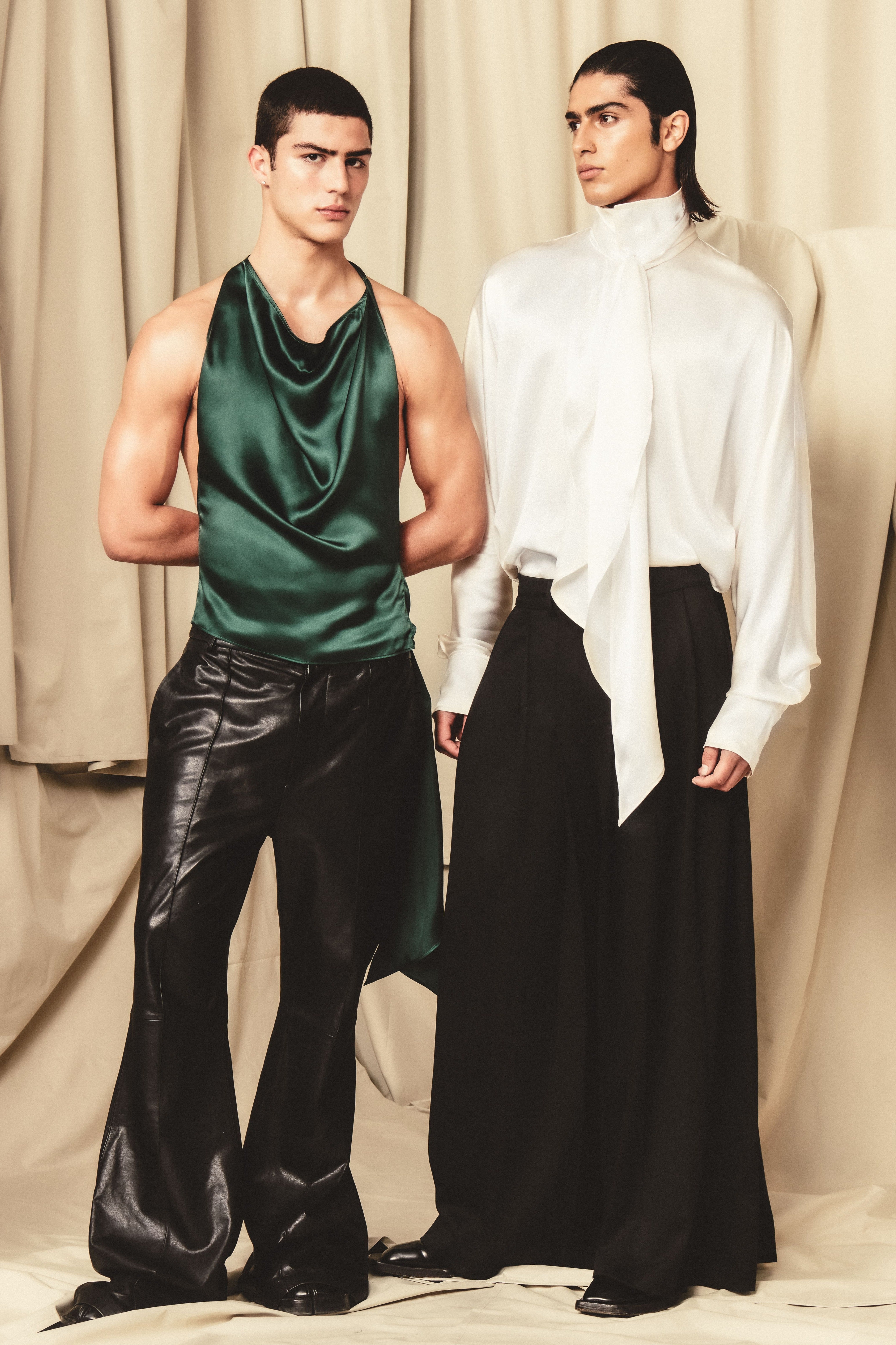 Damon Ivory Shirt Silk