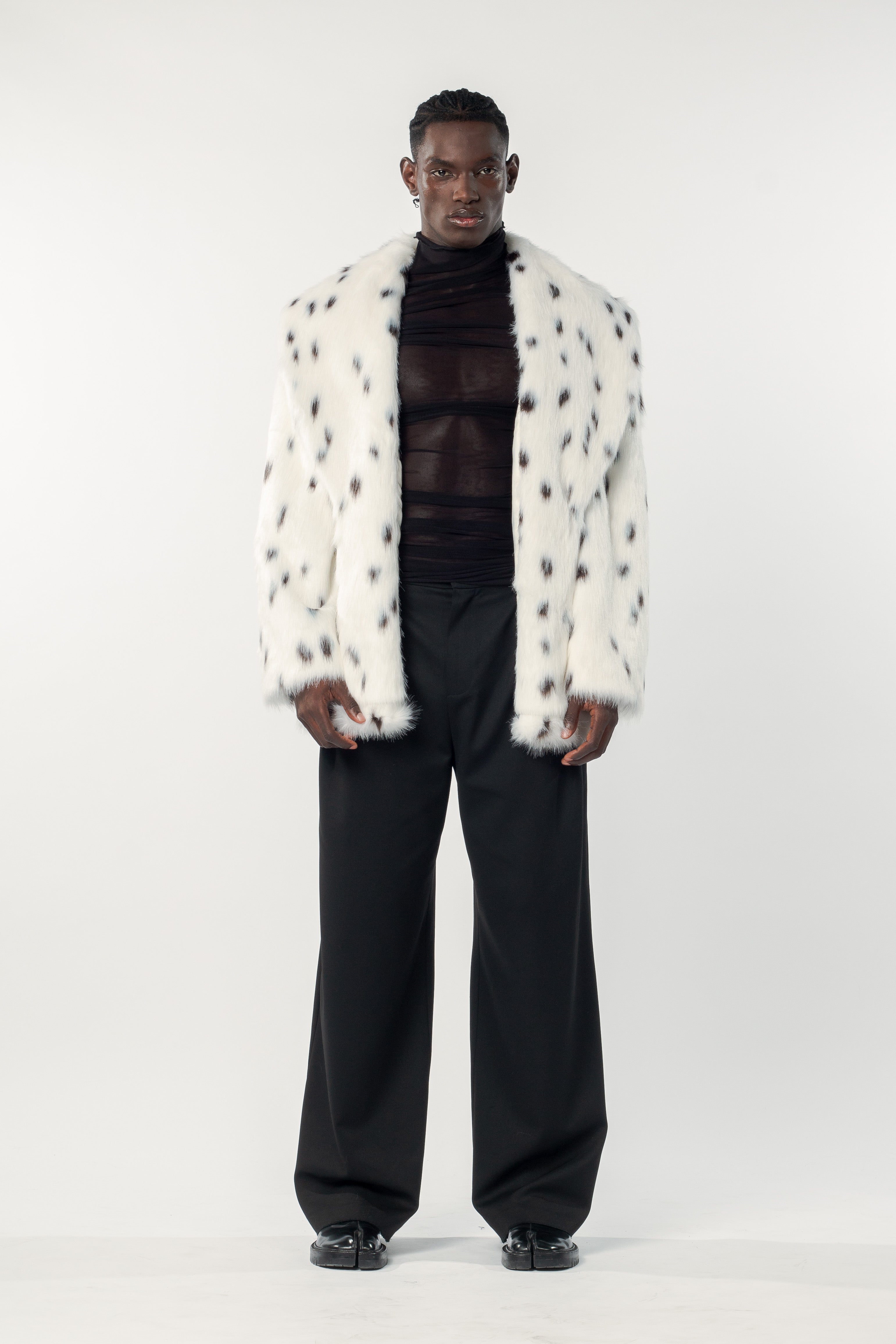 Xaden Fur Jacket Snow Leopard