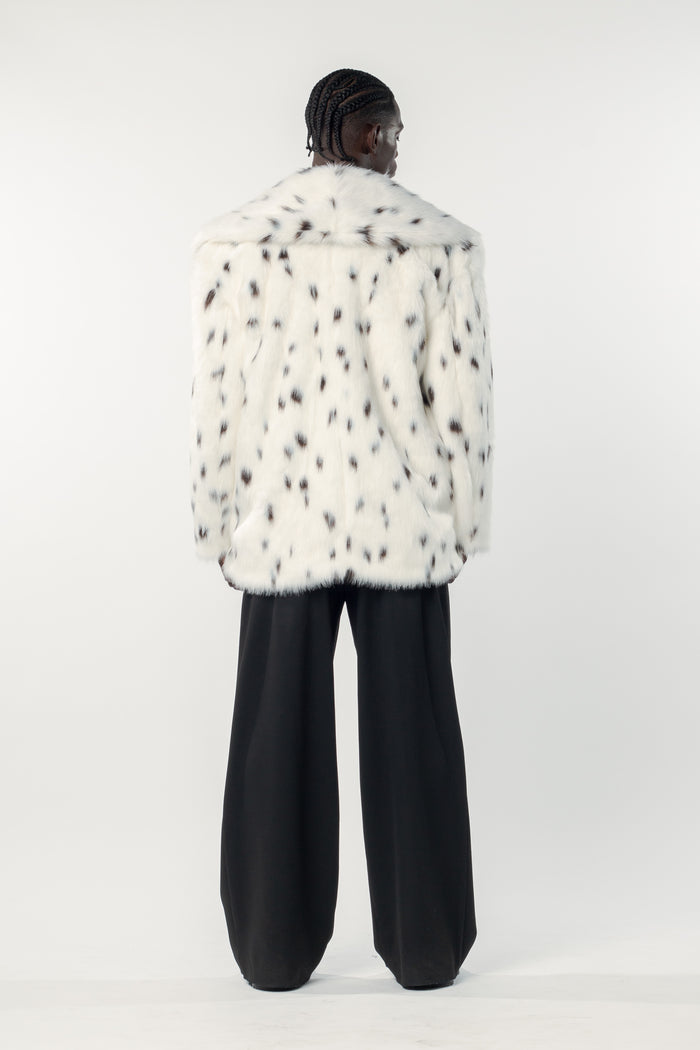 Xaden Fur Jacket Snow Leopard