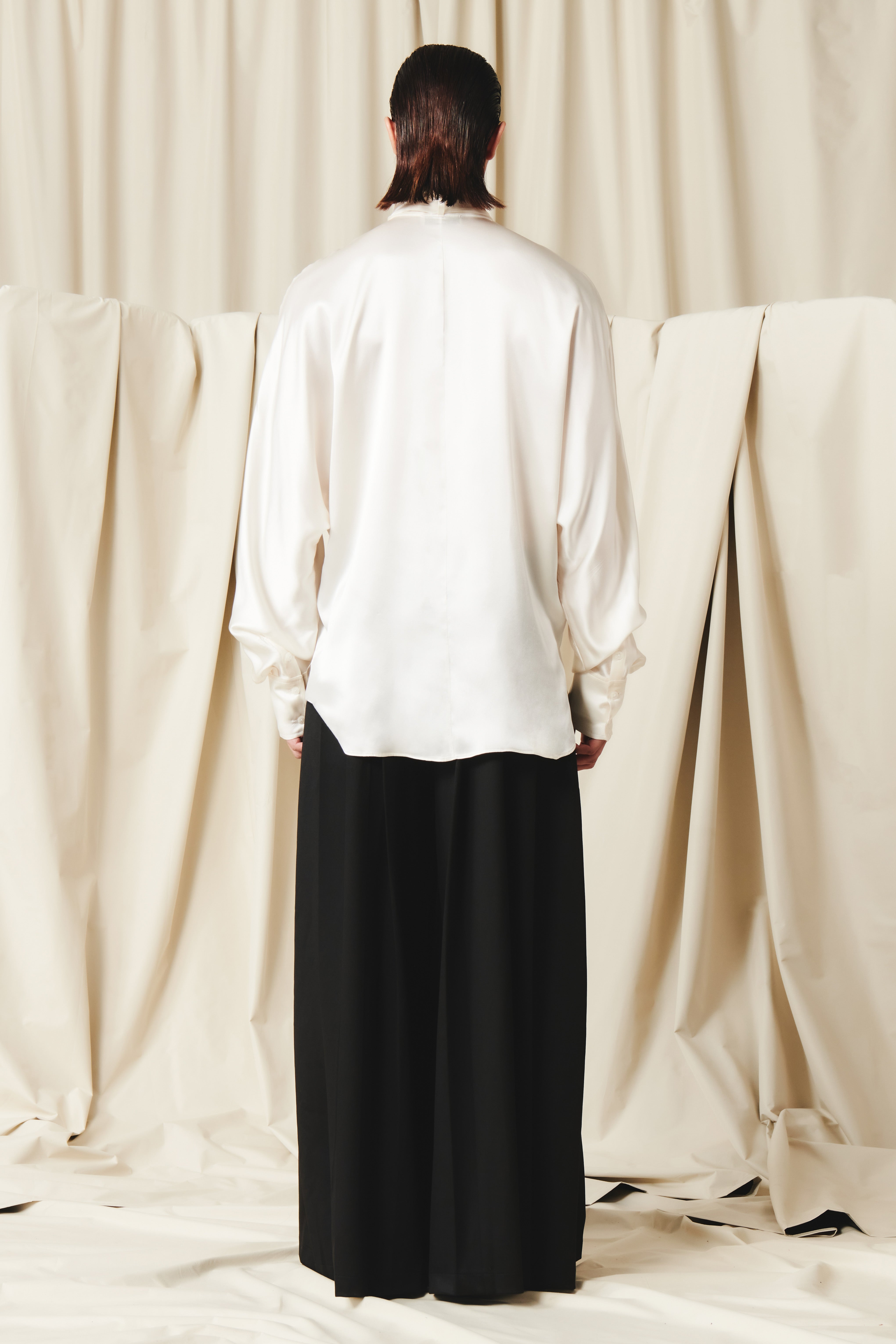 Damon Ivory Shirt Silk