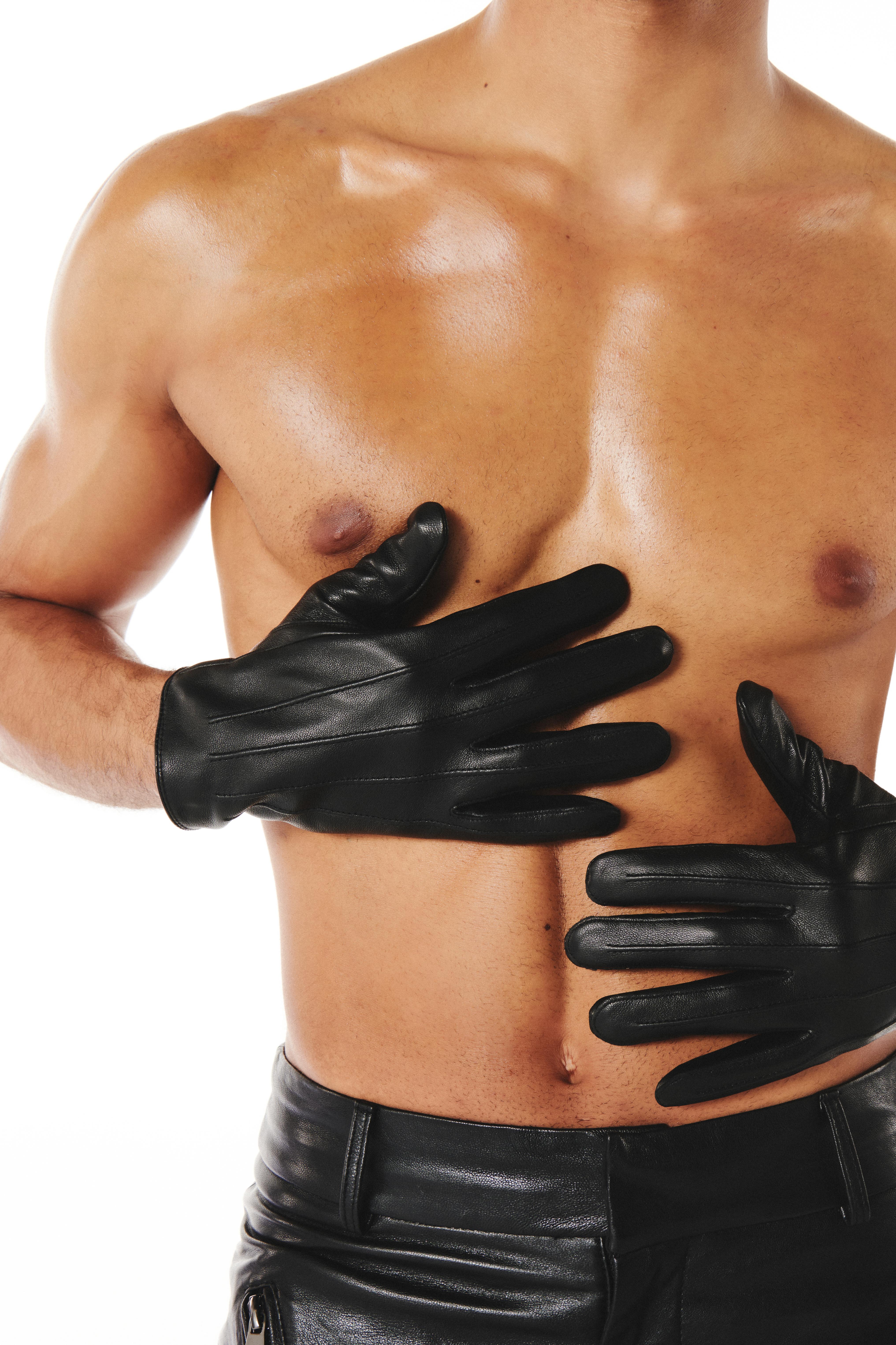 Gus Glove Black Leather
