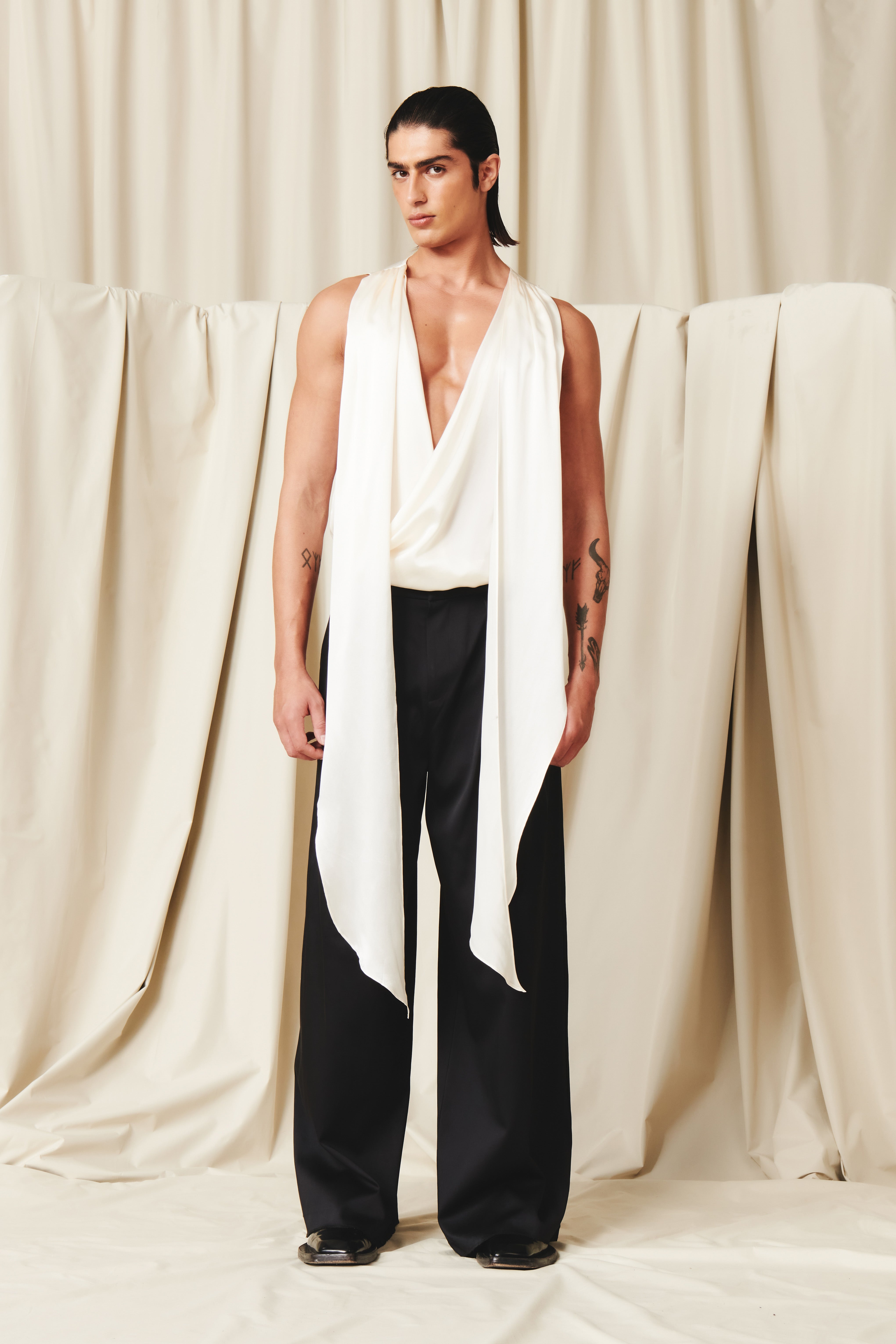 Florentine Top Ivory SILK