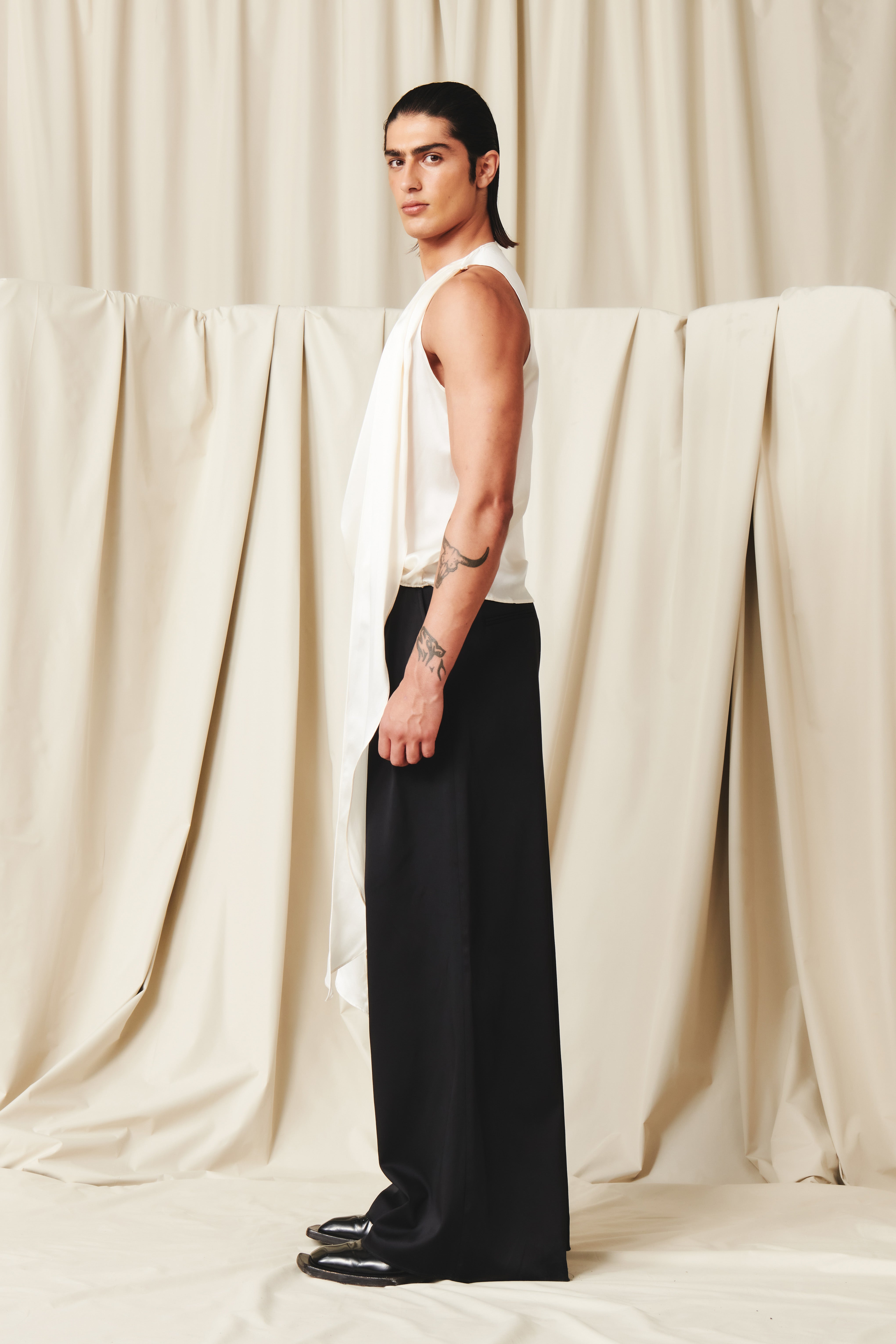 Florentine Top Ivory SILK