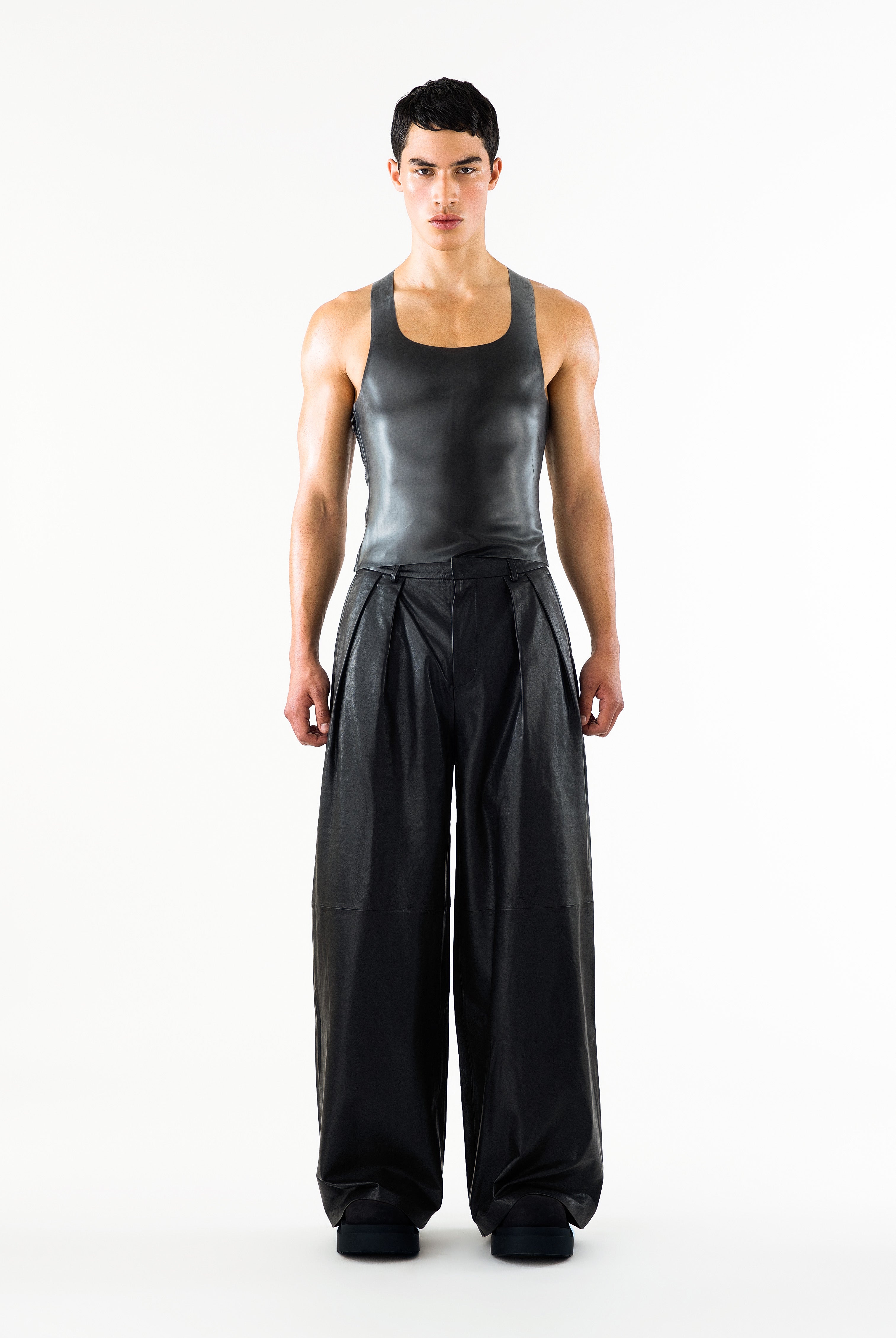 Carlise Latex Tank Black