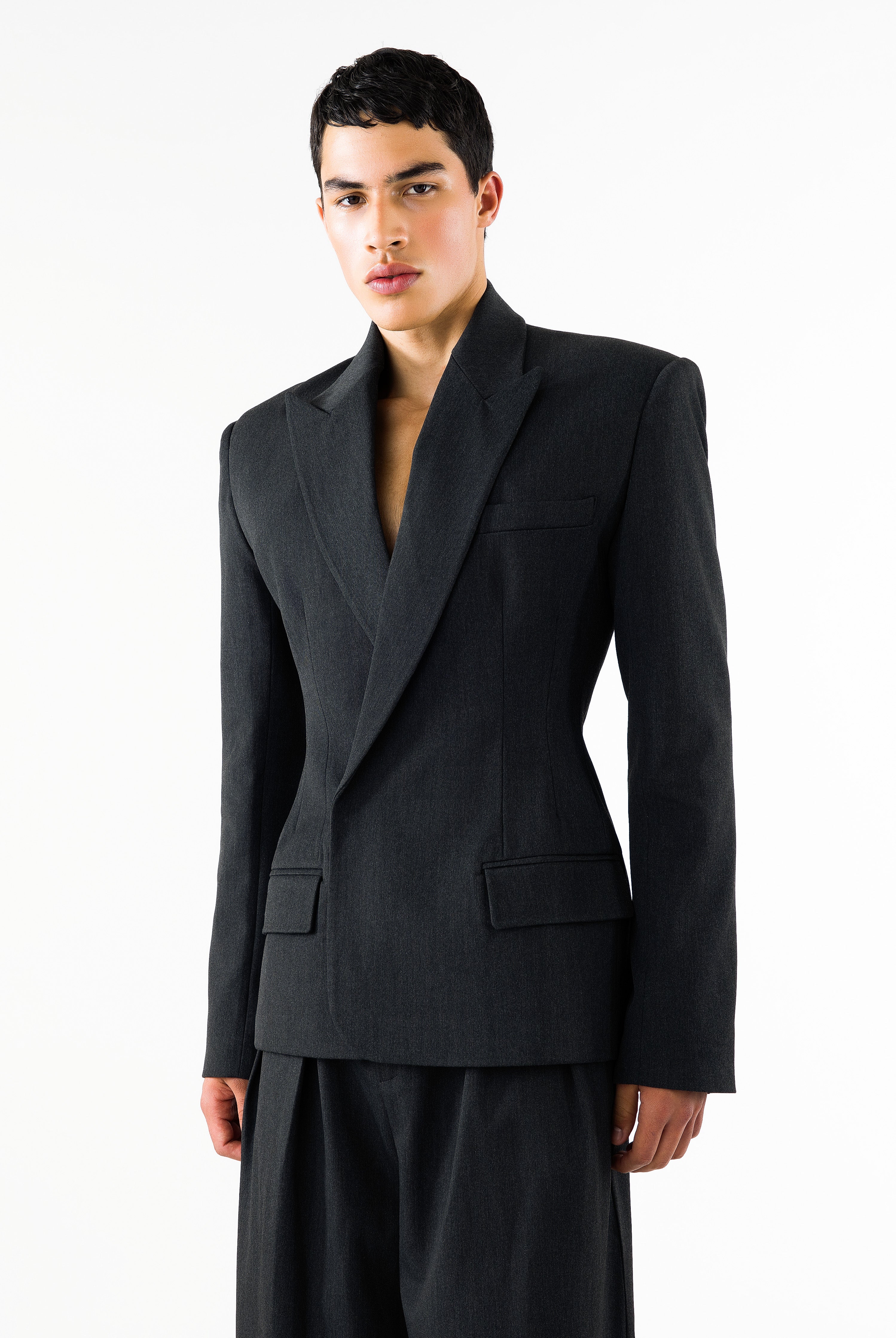 Yann Blazer Charcoal