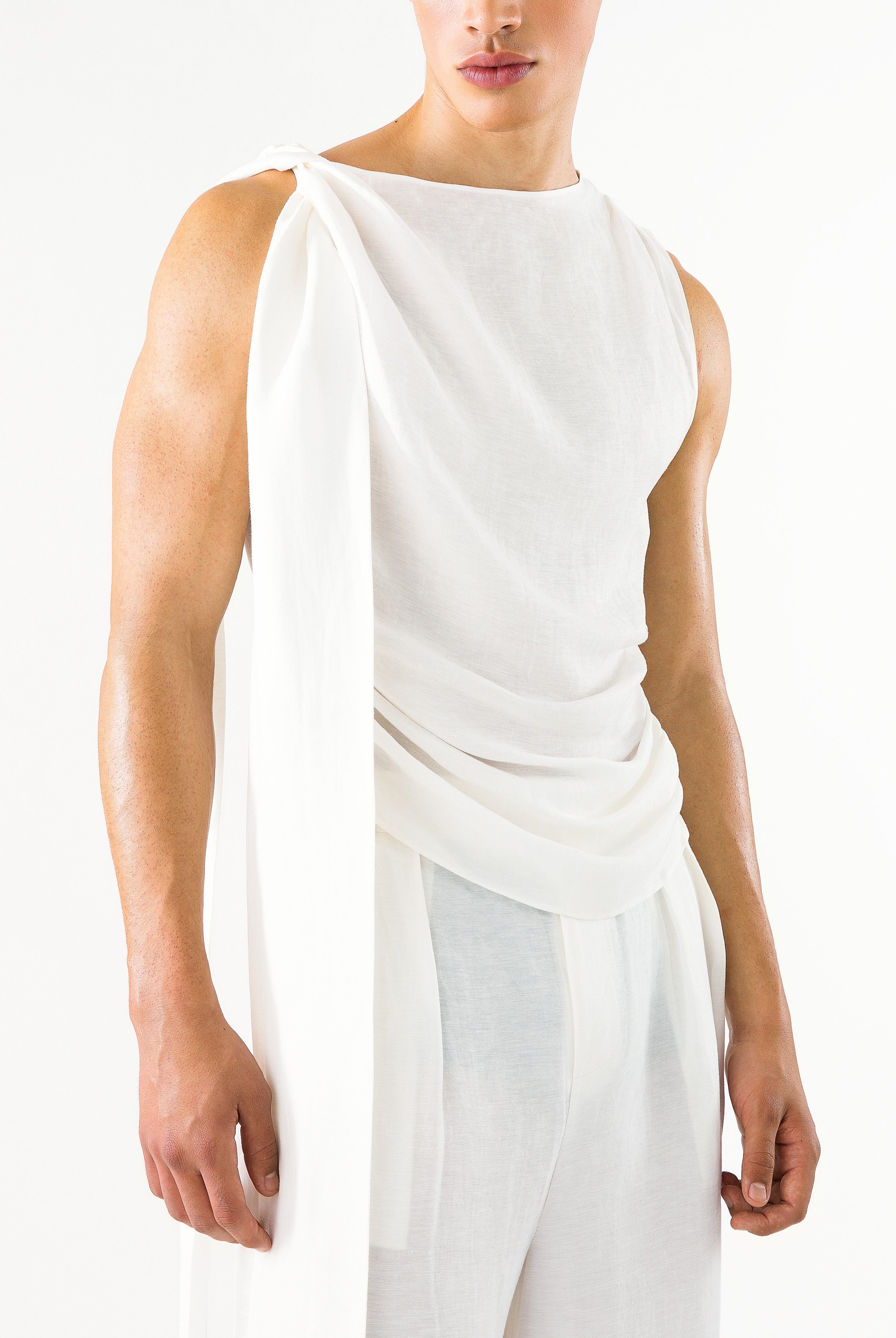 Ash Top Ivory Linen