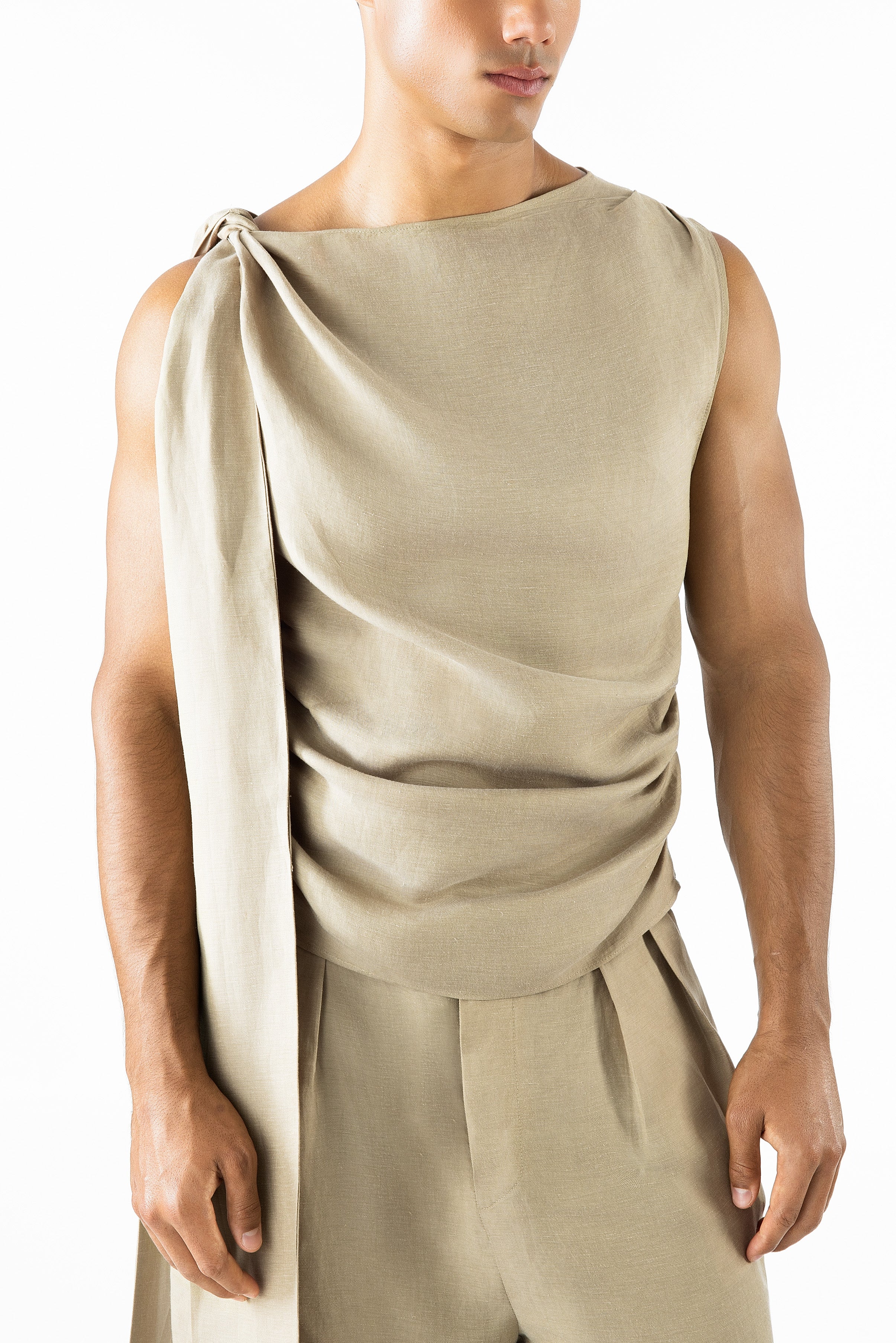 Ash Top Sage Linen