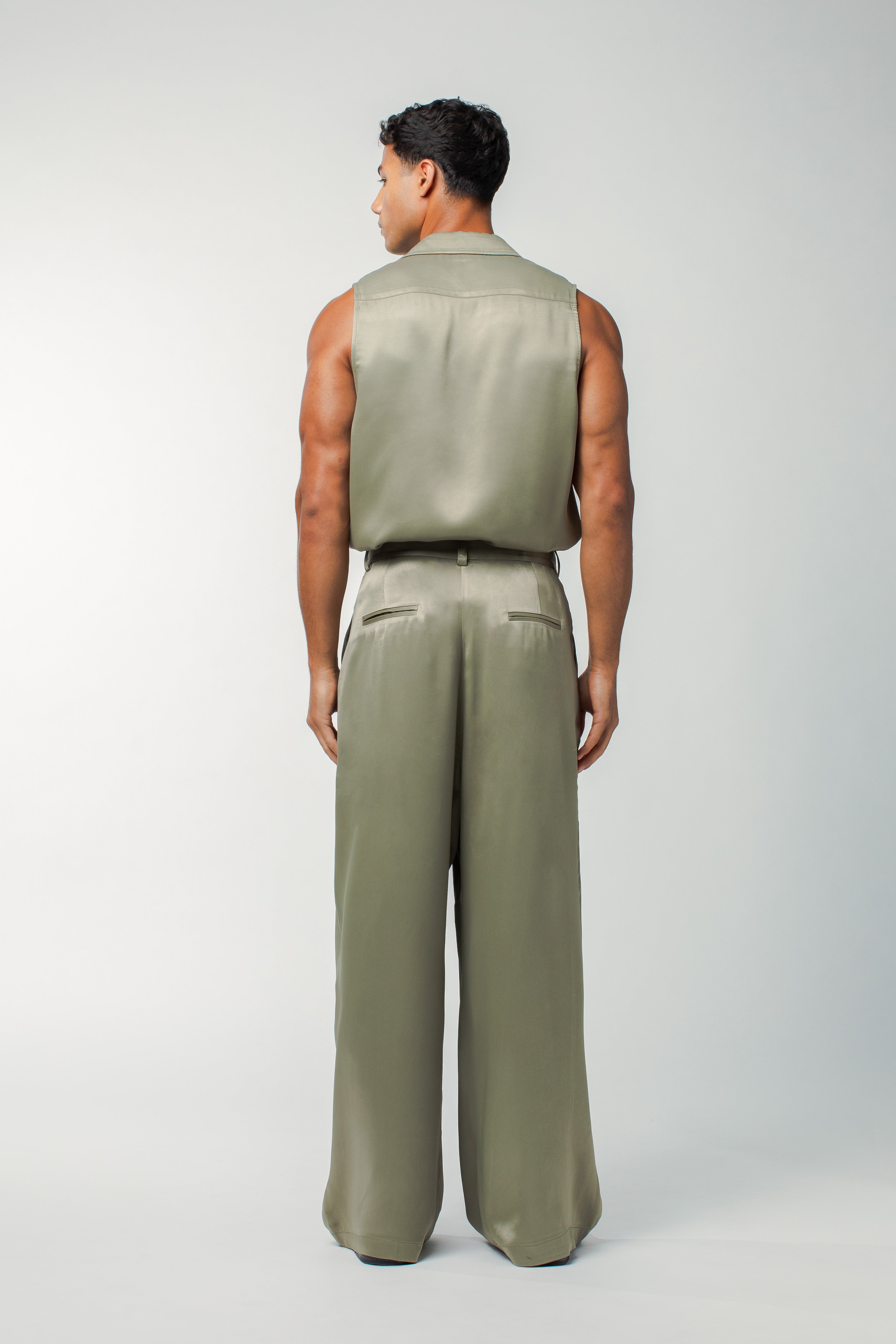 Porter Sleeveless Shirt Khaki