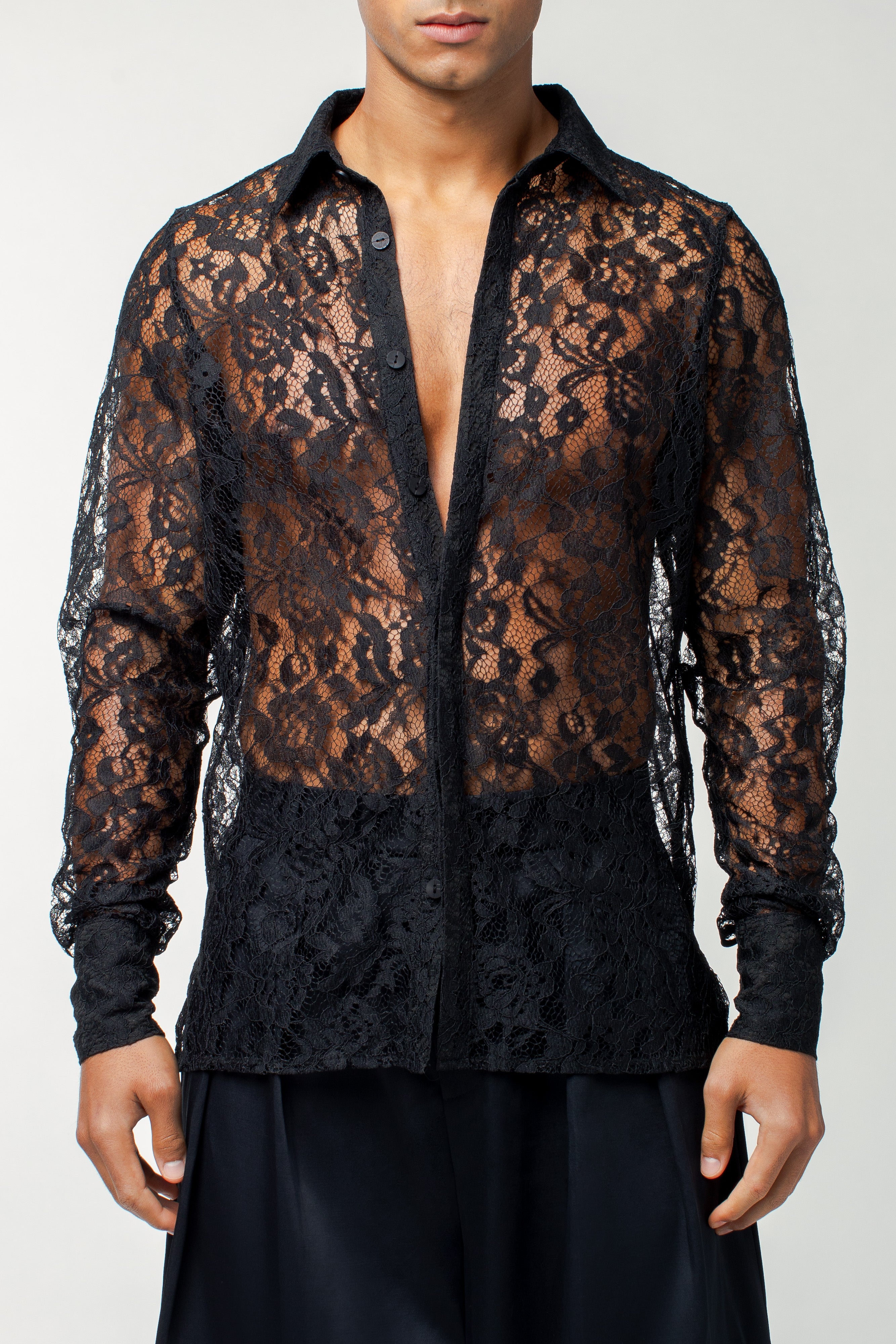 London Shirt Black Lace