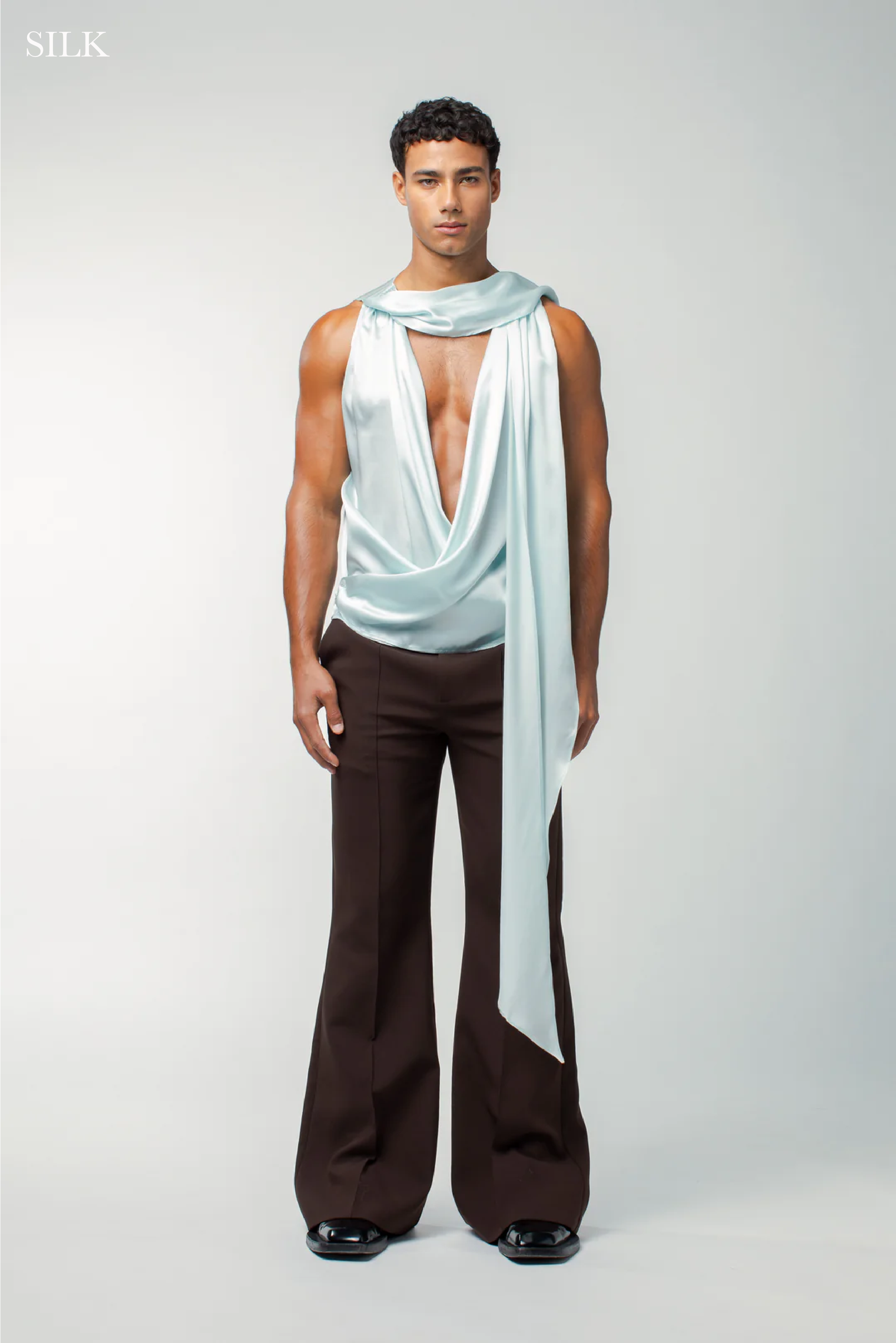 Florentine Top Blue SILK