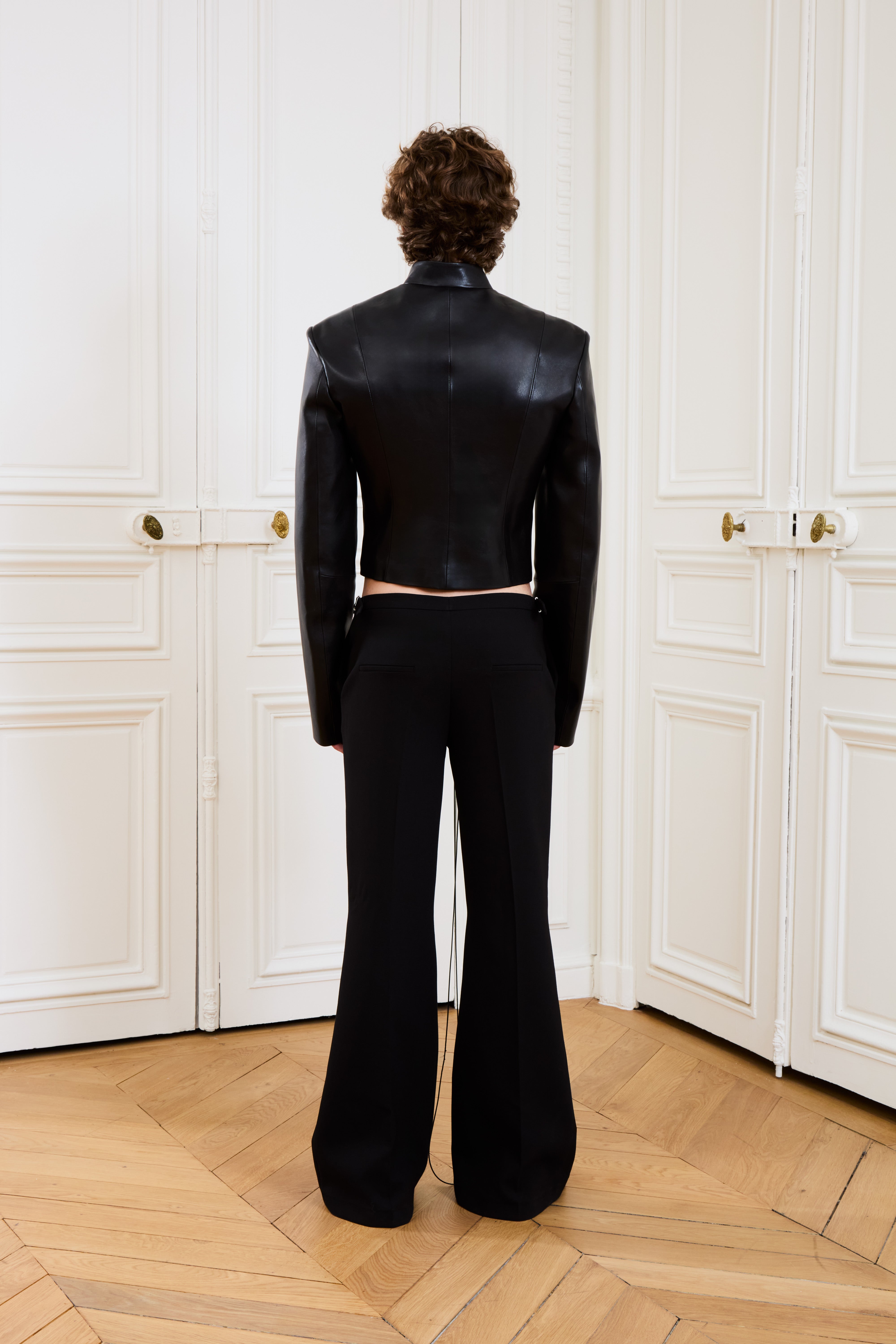 Anatole Blazer Black Leather