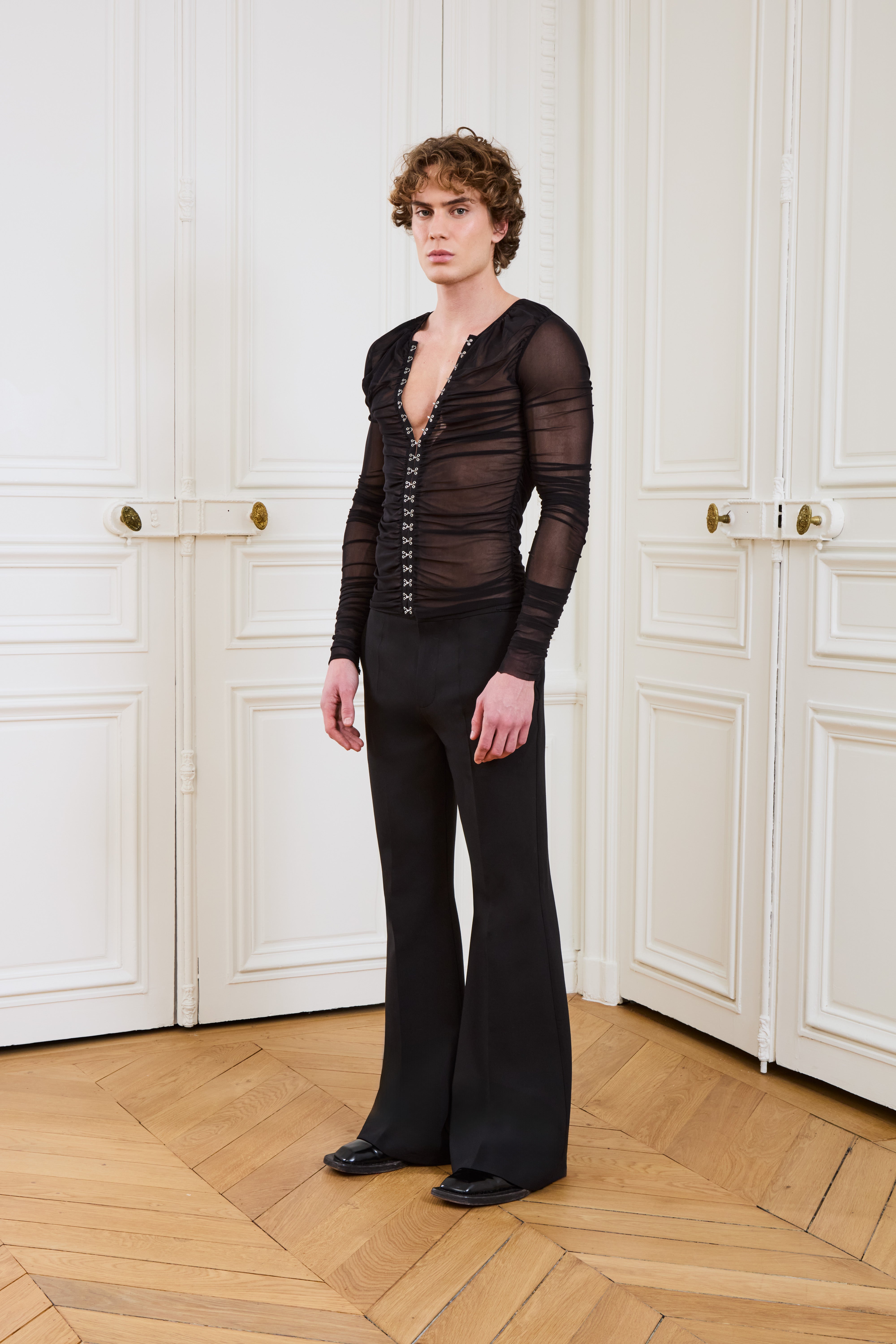 Pacome Mesh Top Black