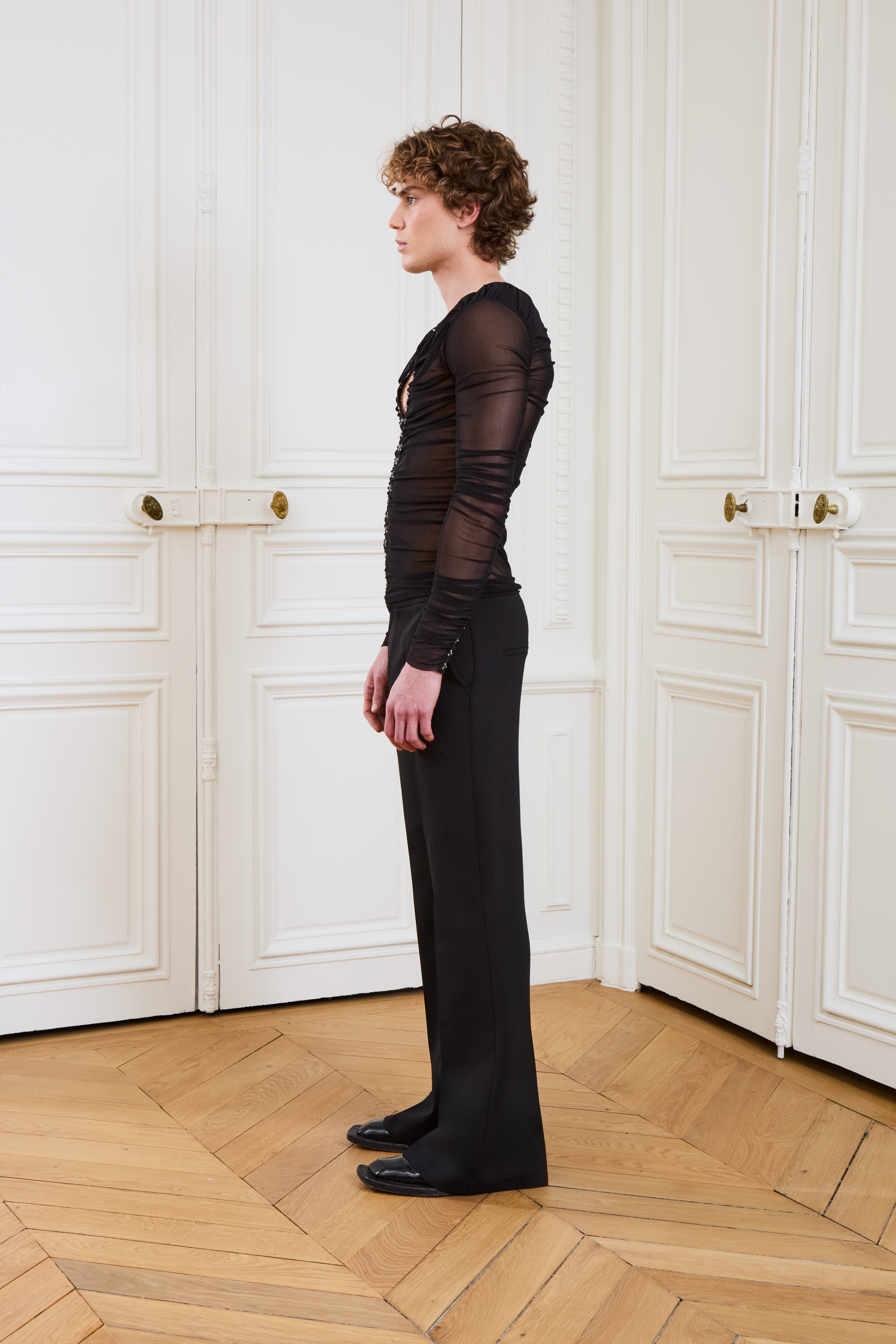 Pacome Mesh Top Black