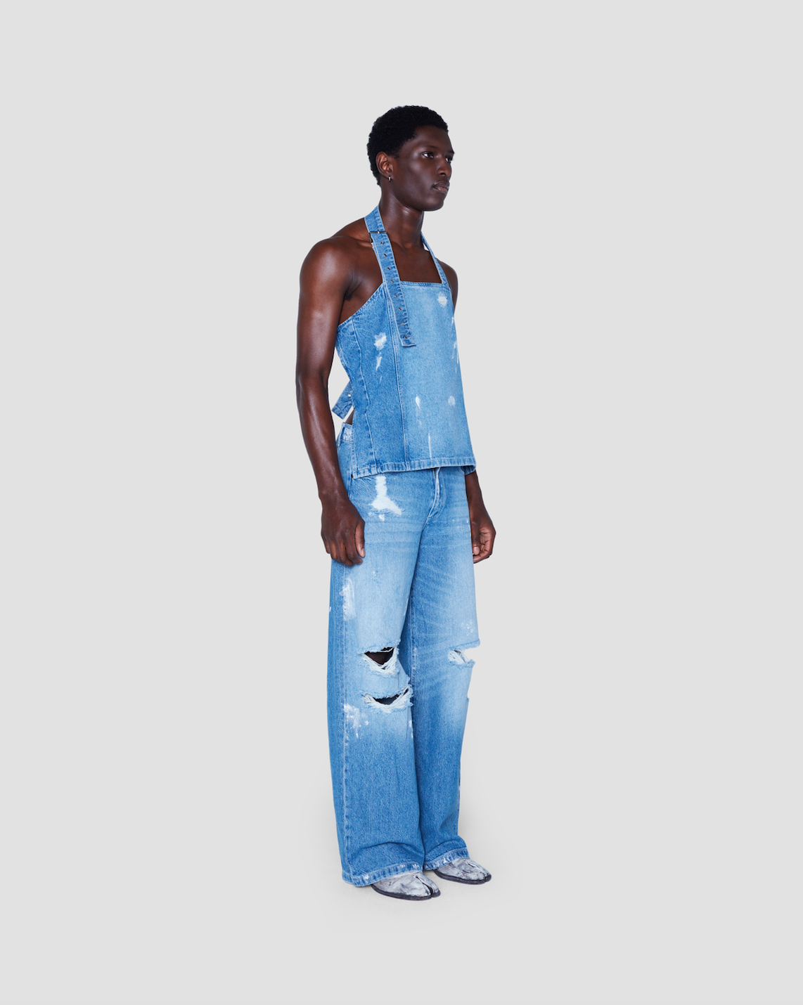 Ross Blue Paint Splash Jeans