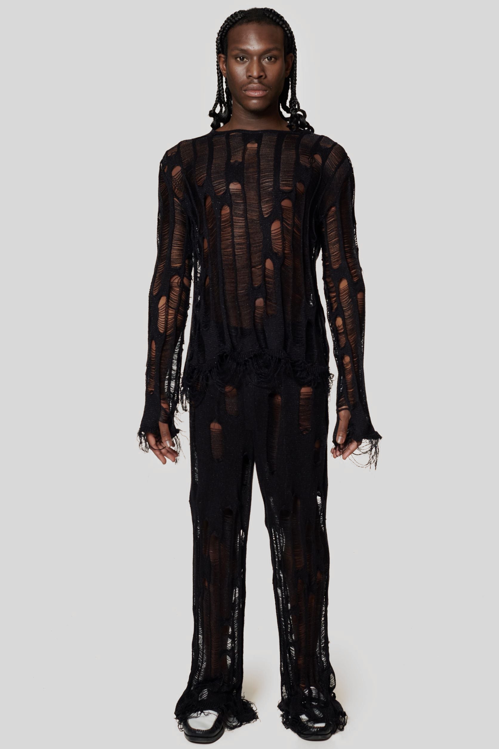 West Knit Pants Black