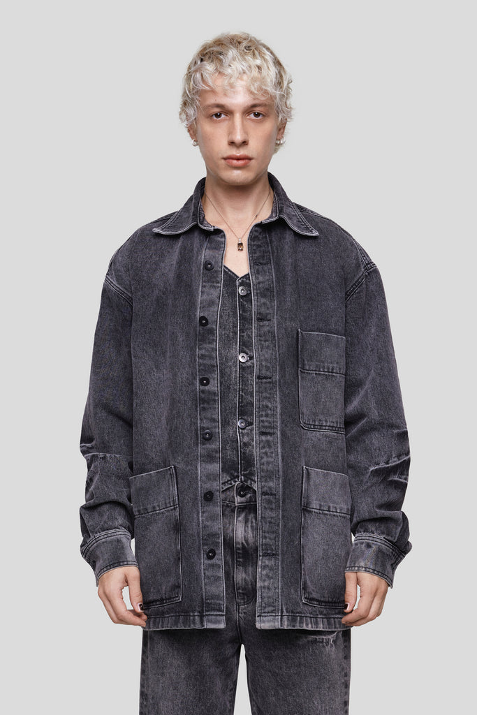 August Acid Wash Jacket SALT MURPHY