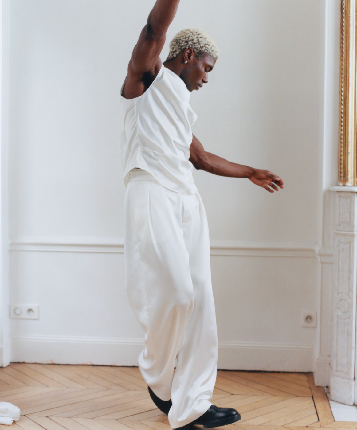 Benjamin Satin Pants Ivory