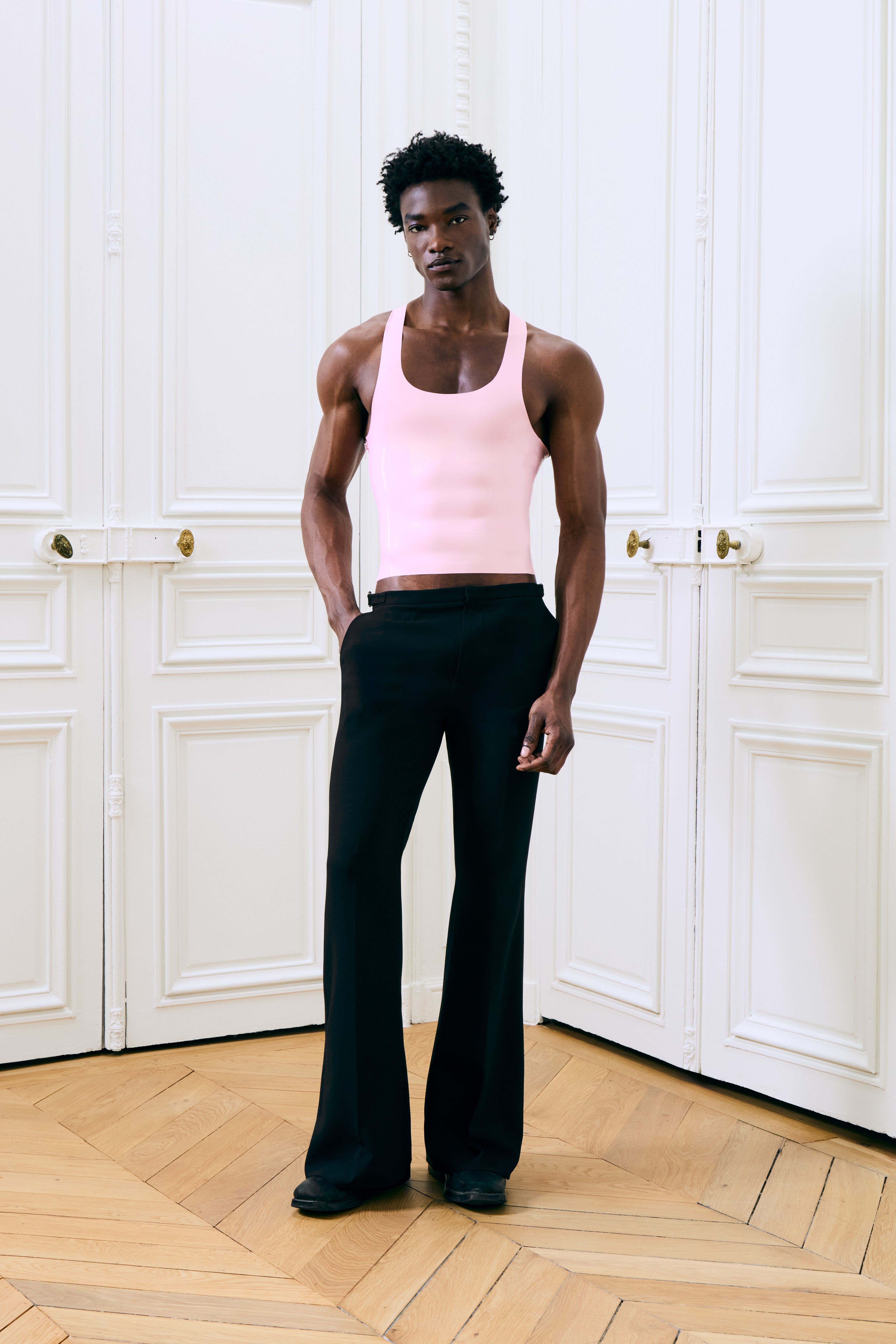 Carlise Latex Tank Baby Pink