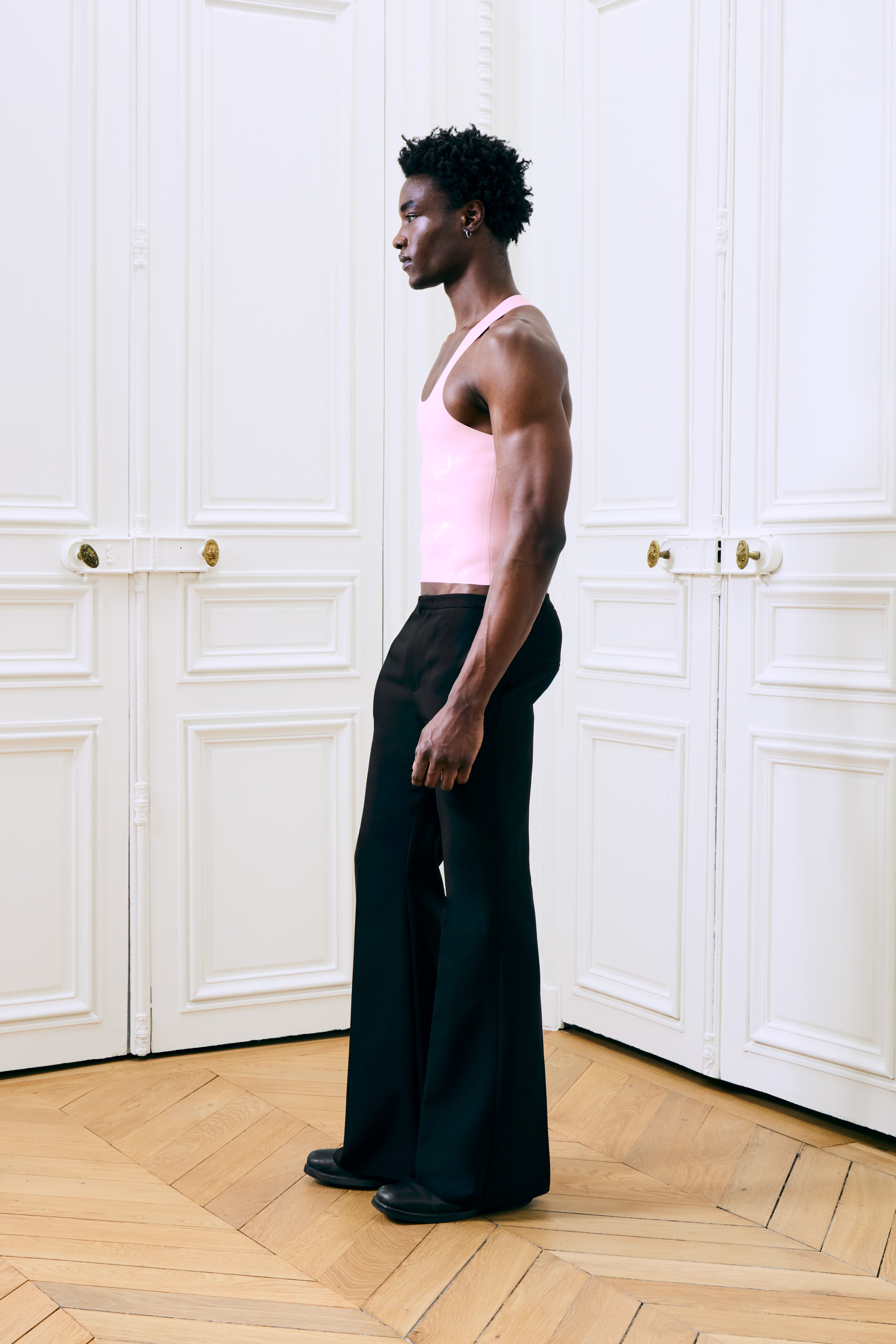 Carlise Latex Tank Baby Pink