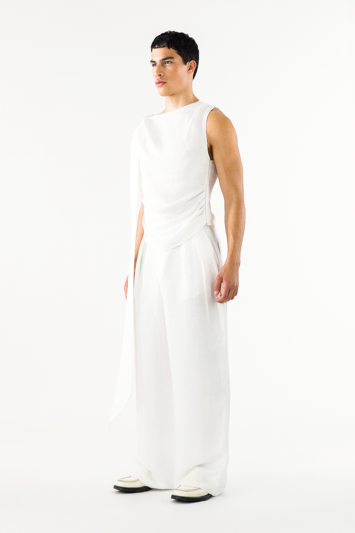 Benjamin Pants Ivory Linen
