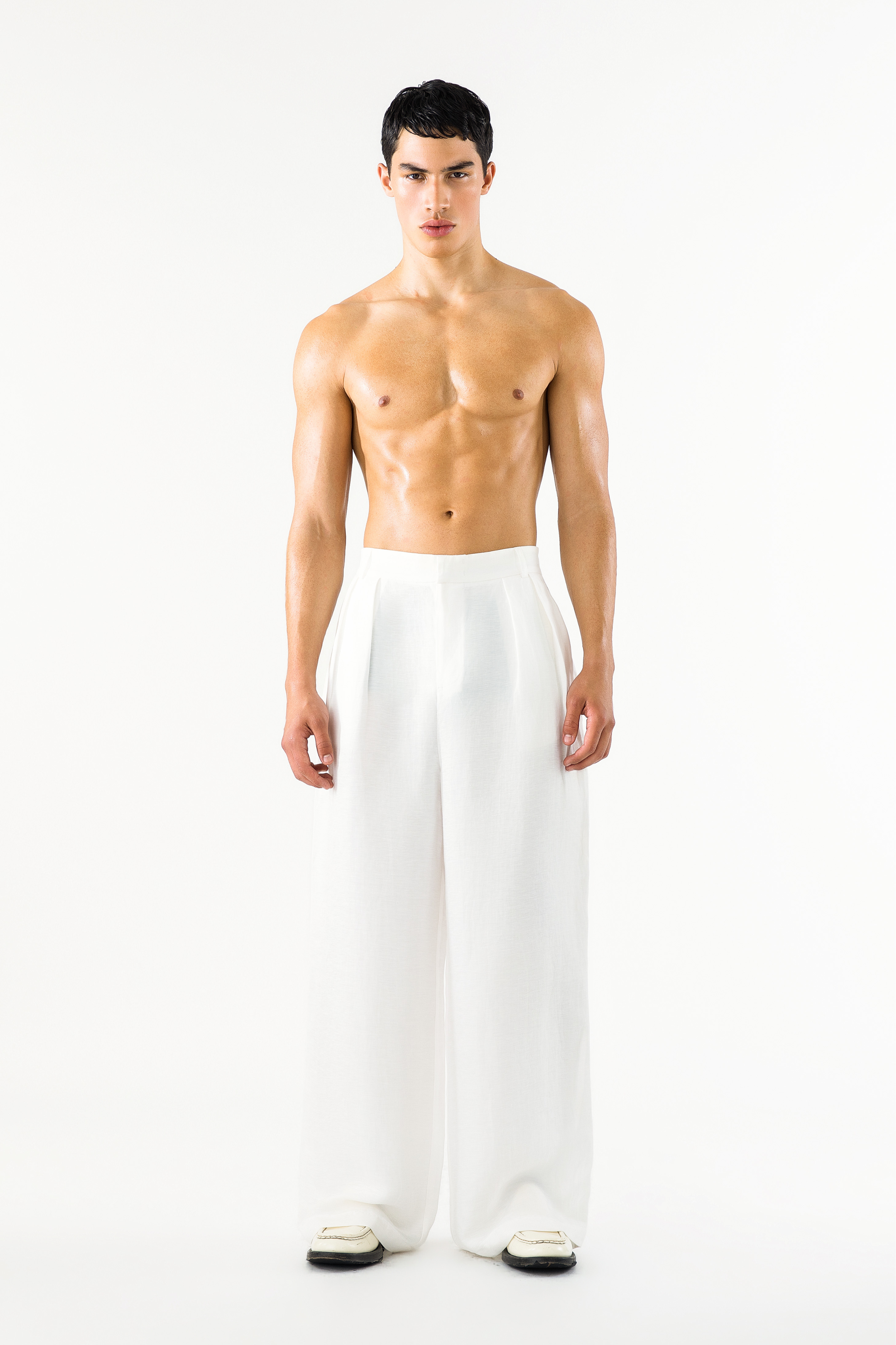 Benjamin Pants Ivory Linen