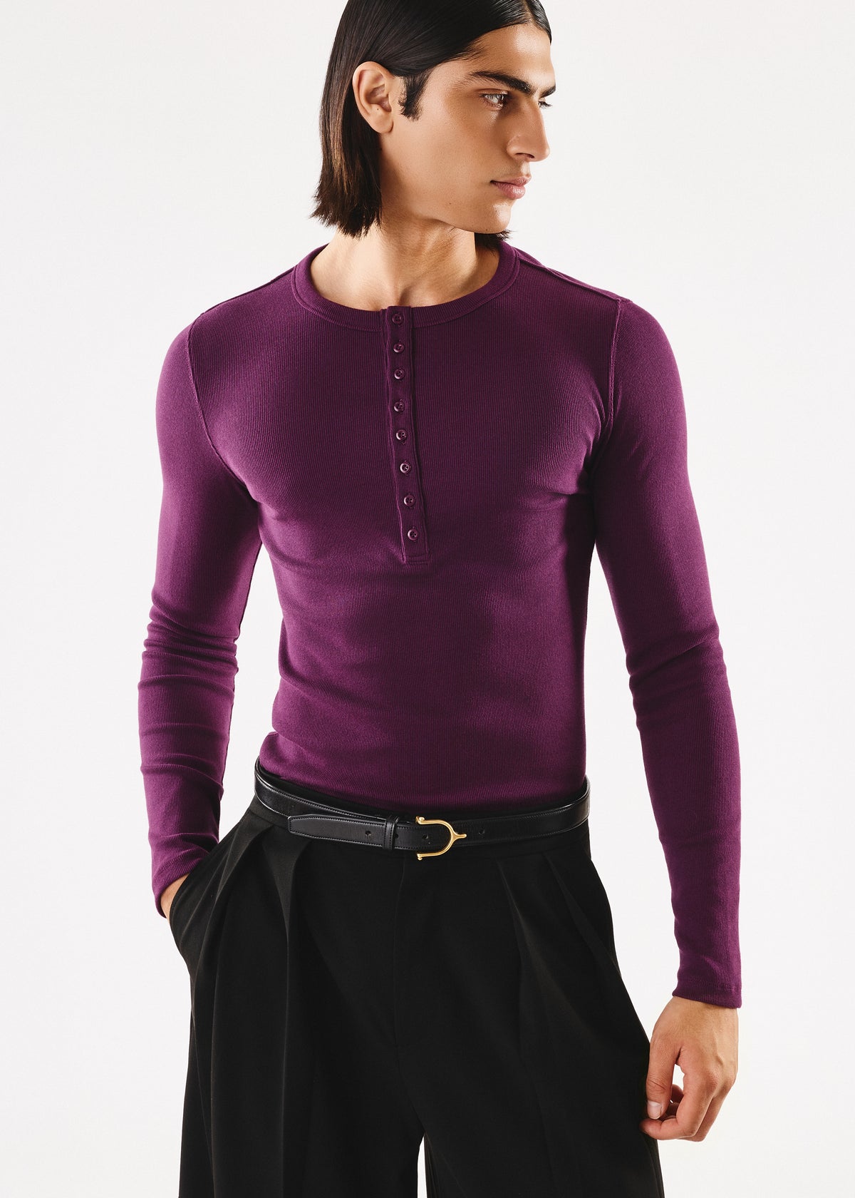 Oben Long Sleeve Plum