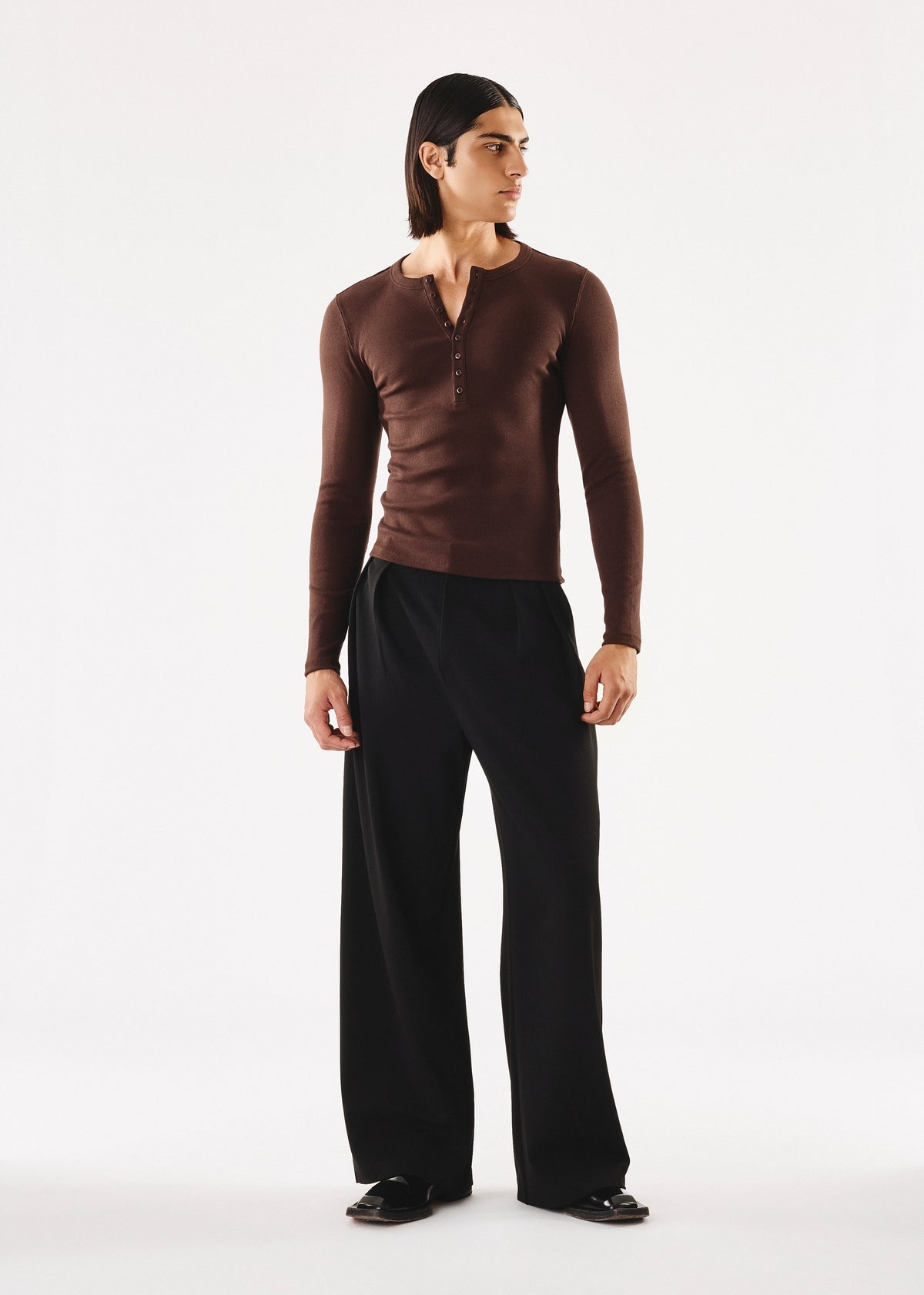 Oben Long Sleeve Brown