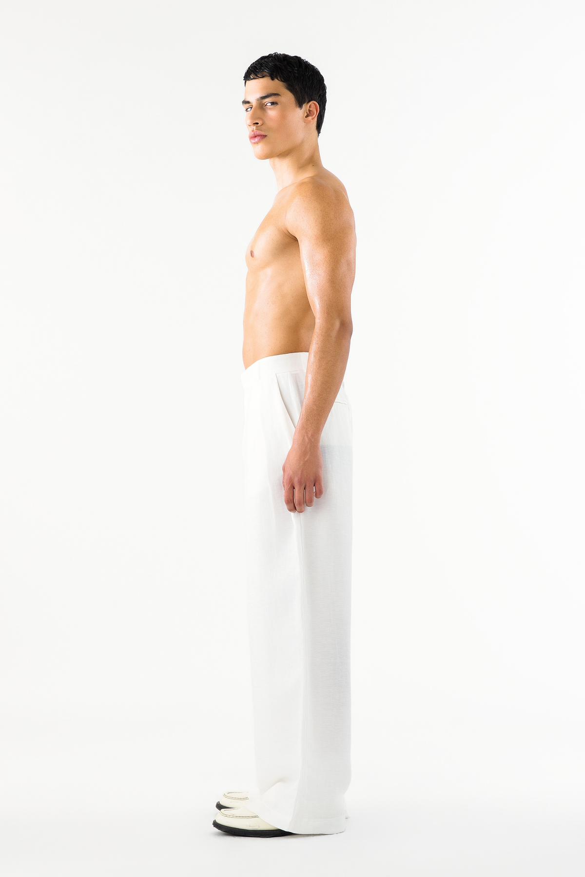 Benjamin Pants Ivory Linen