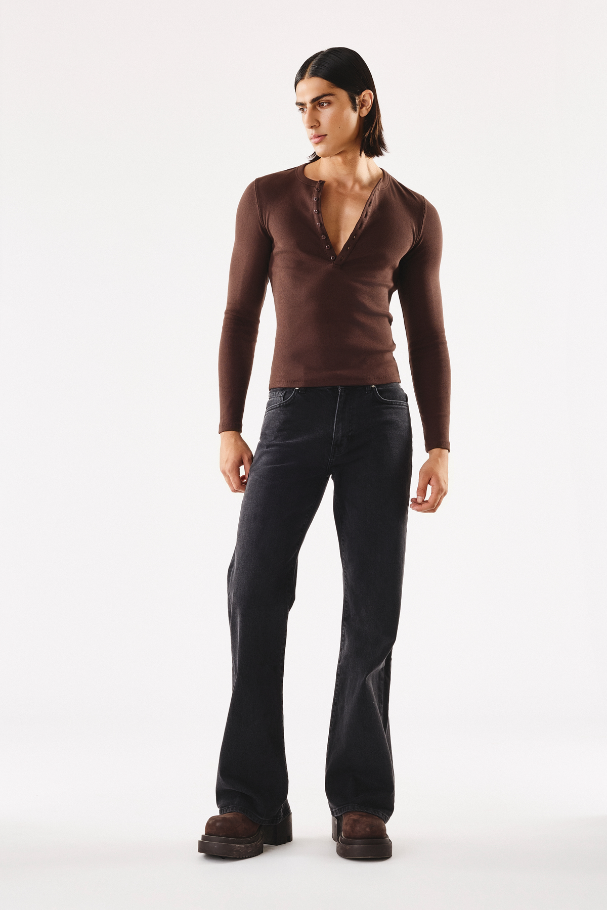 James Denim Pant Washed Black