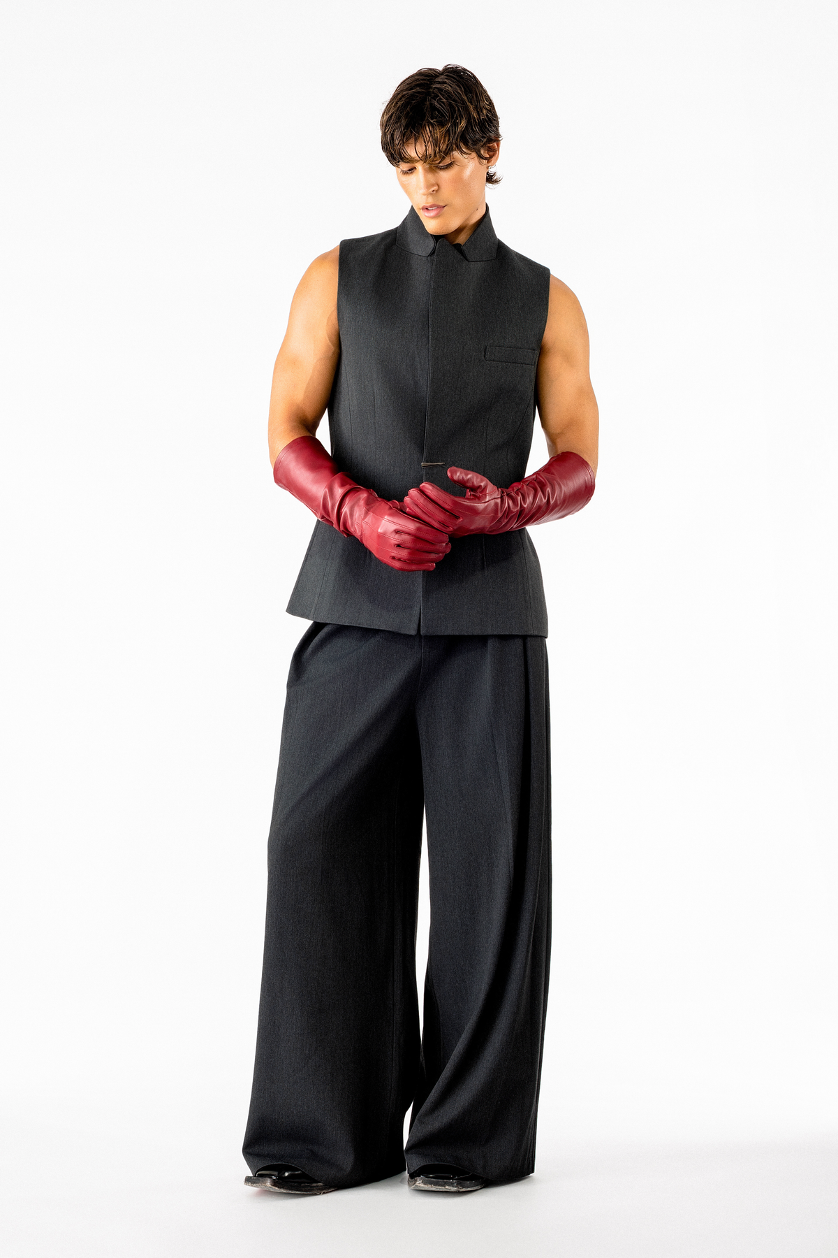 Antonin Leather Gloves Wine