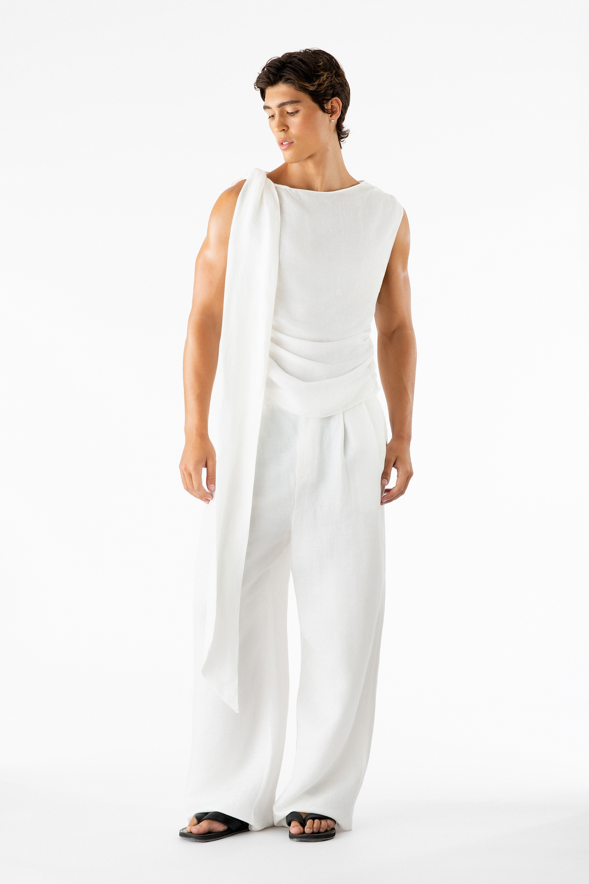 Benjamin Pants Ivory Linen