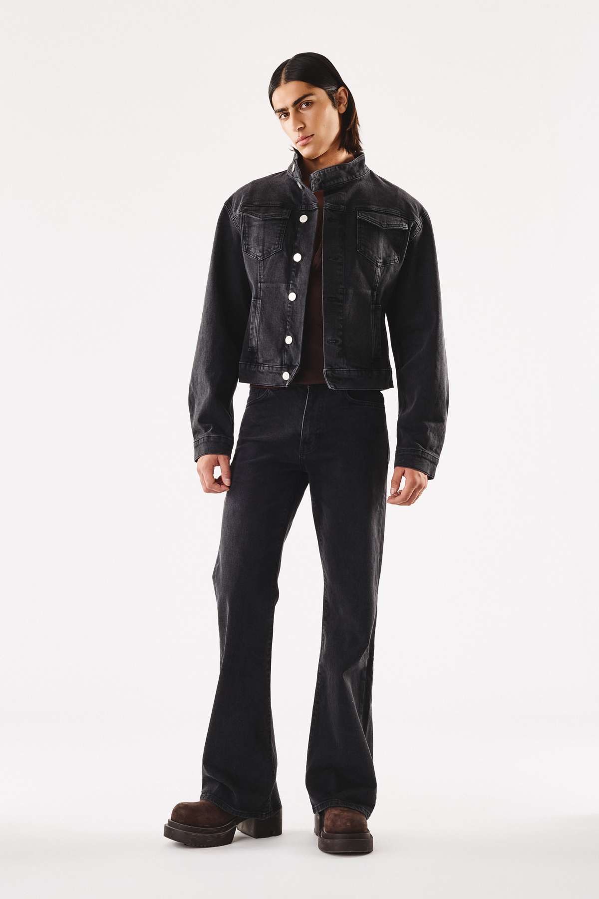 James Denim Pant Washed Black