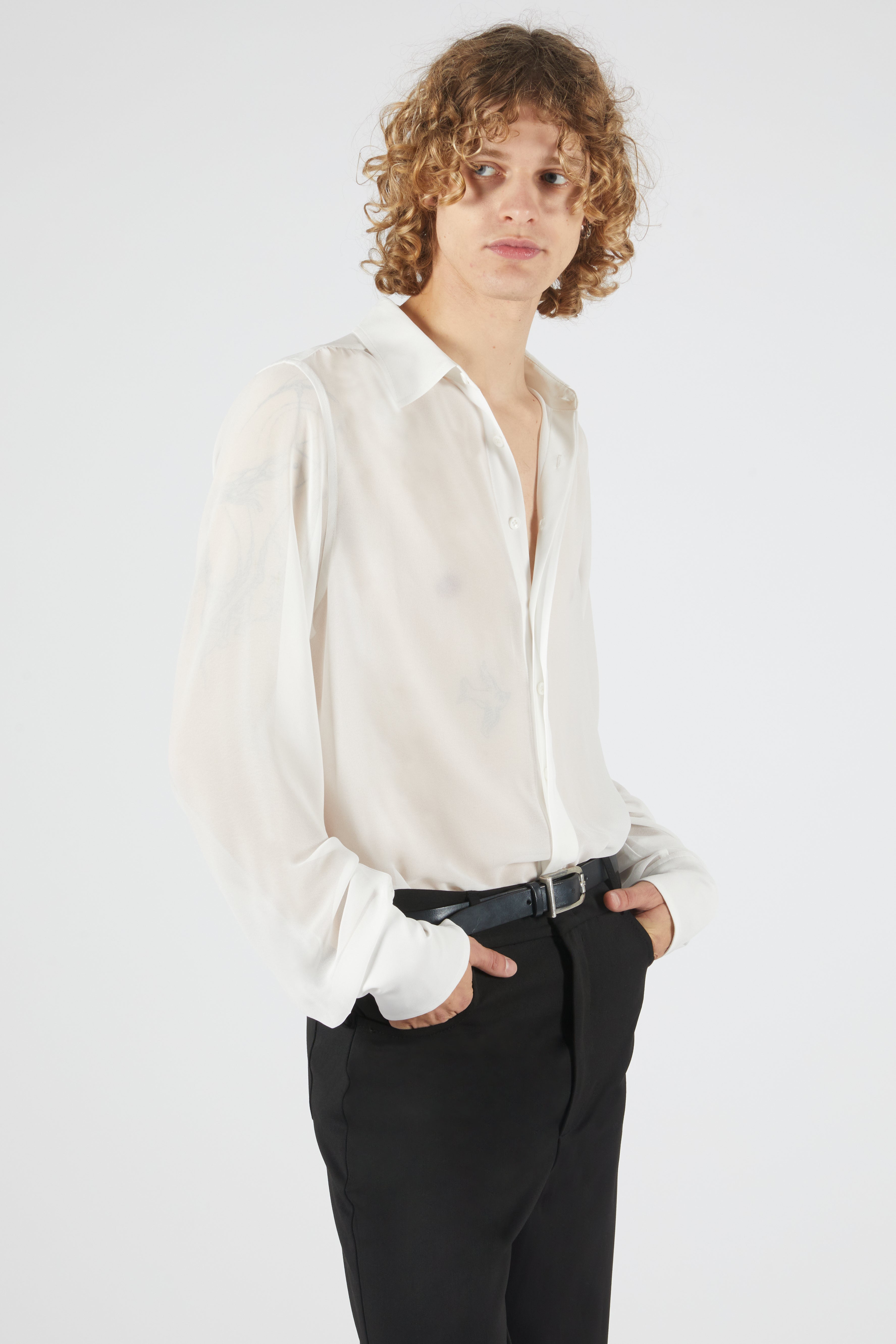 London Sheer Shirt White