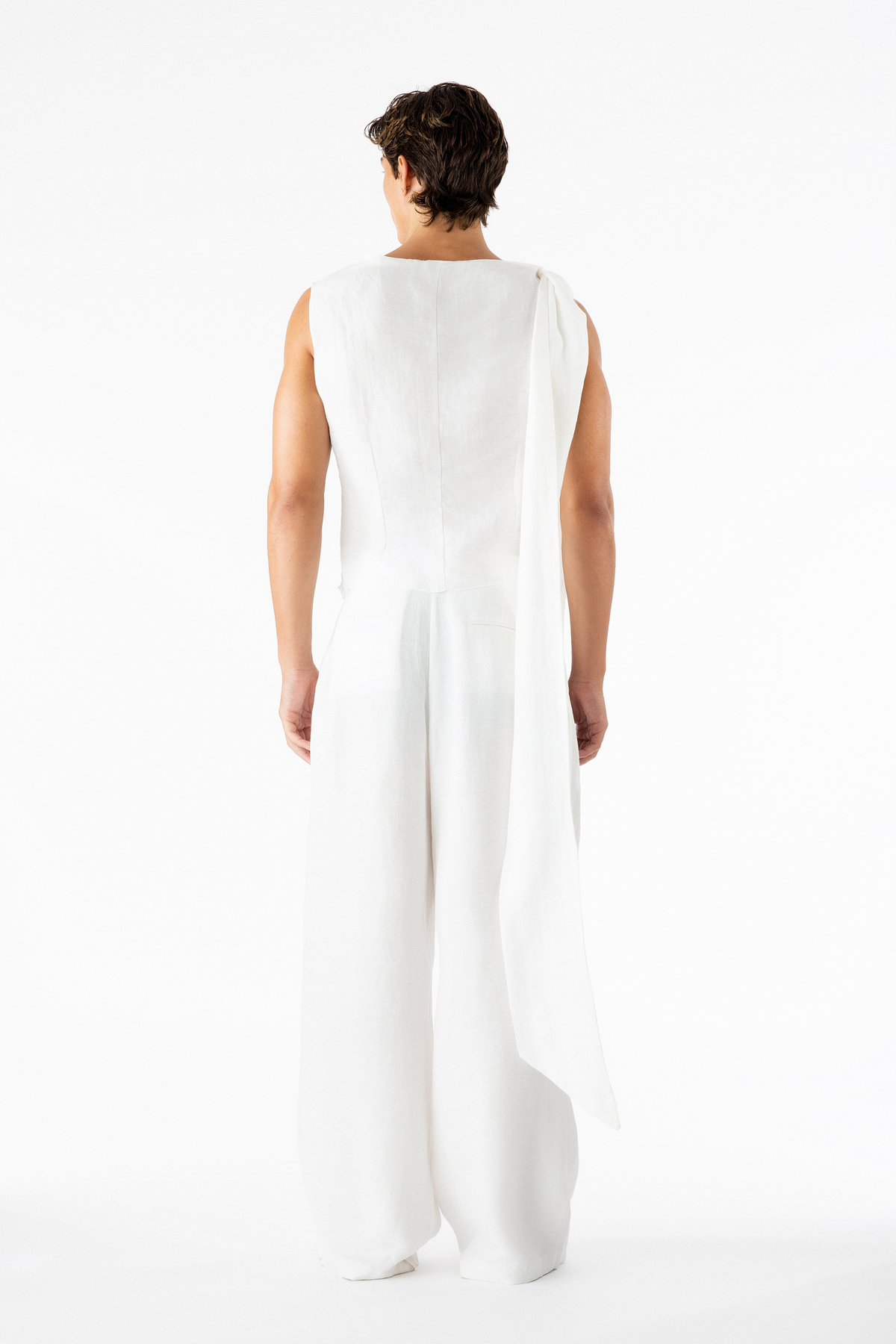 Benjamin Pants Ivory Linen