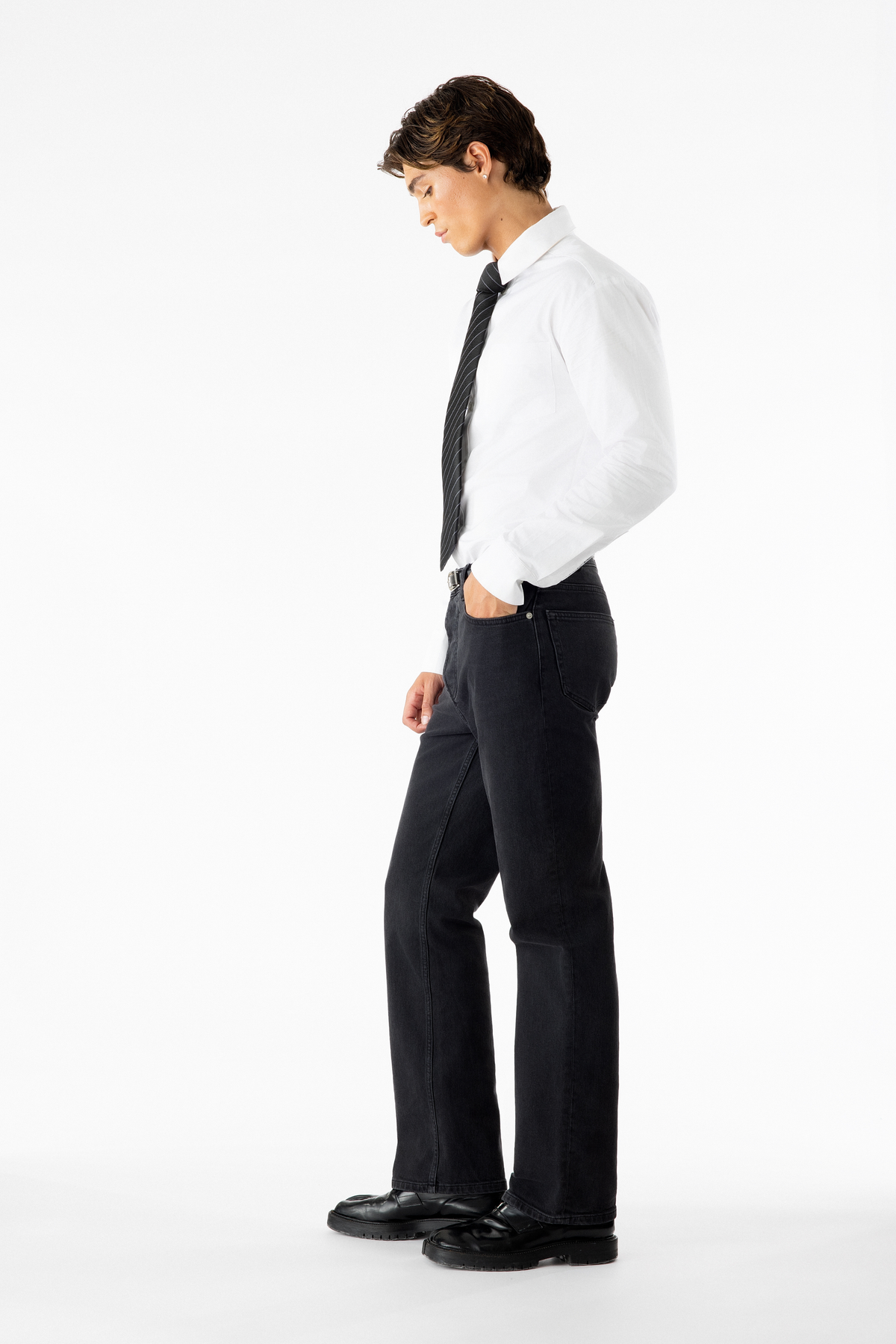 John Denim Pant Washed Black