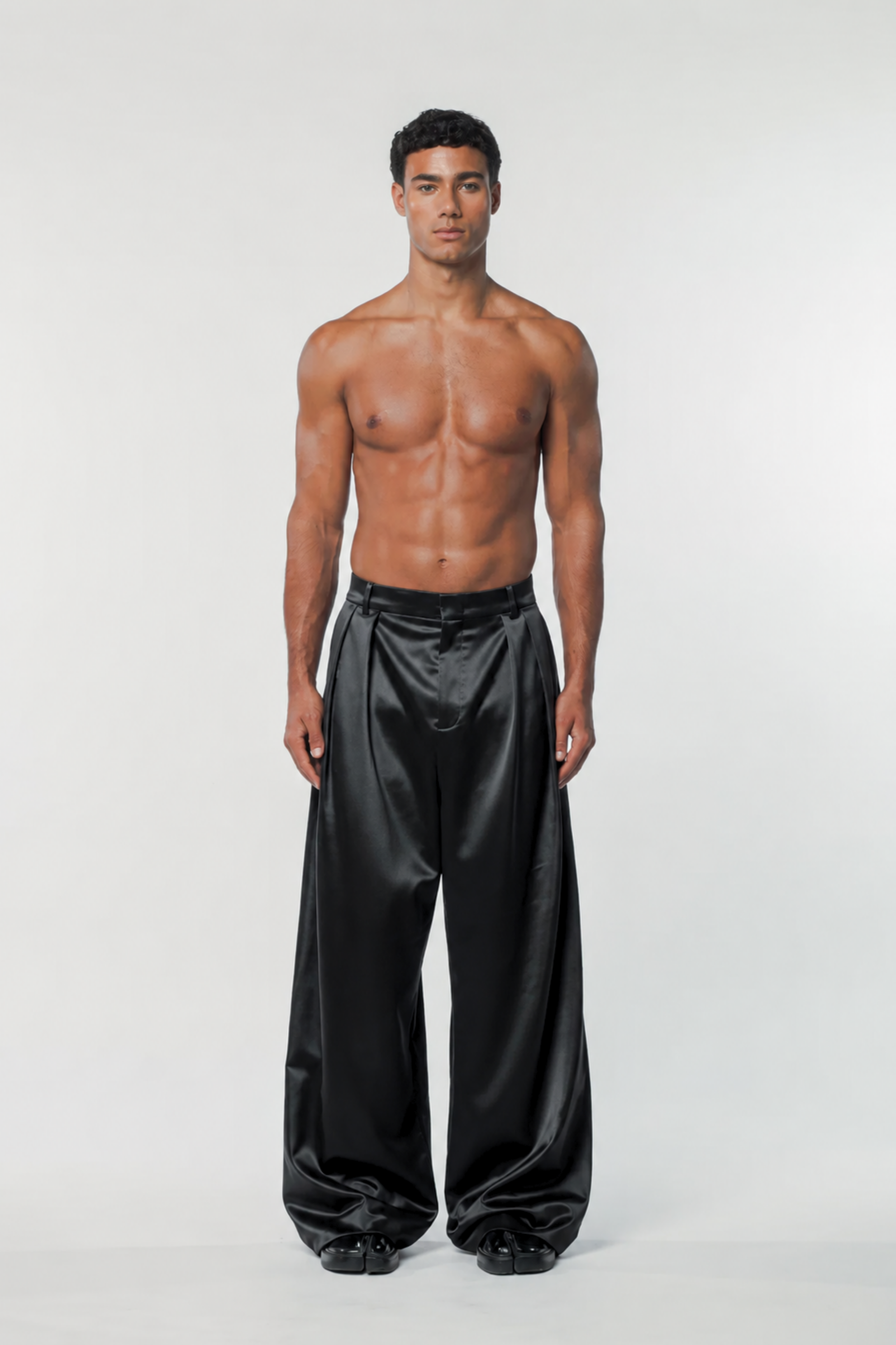 Benjamin Satin Pants Black