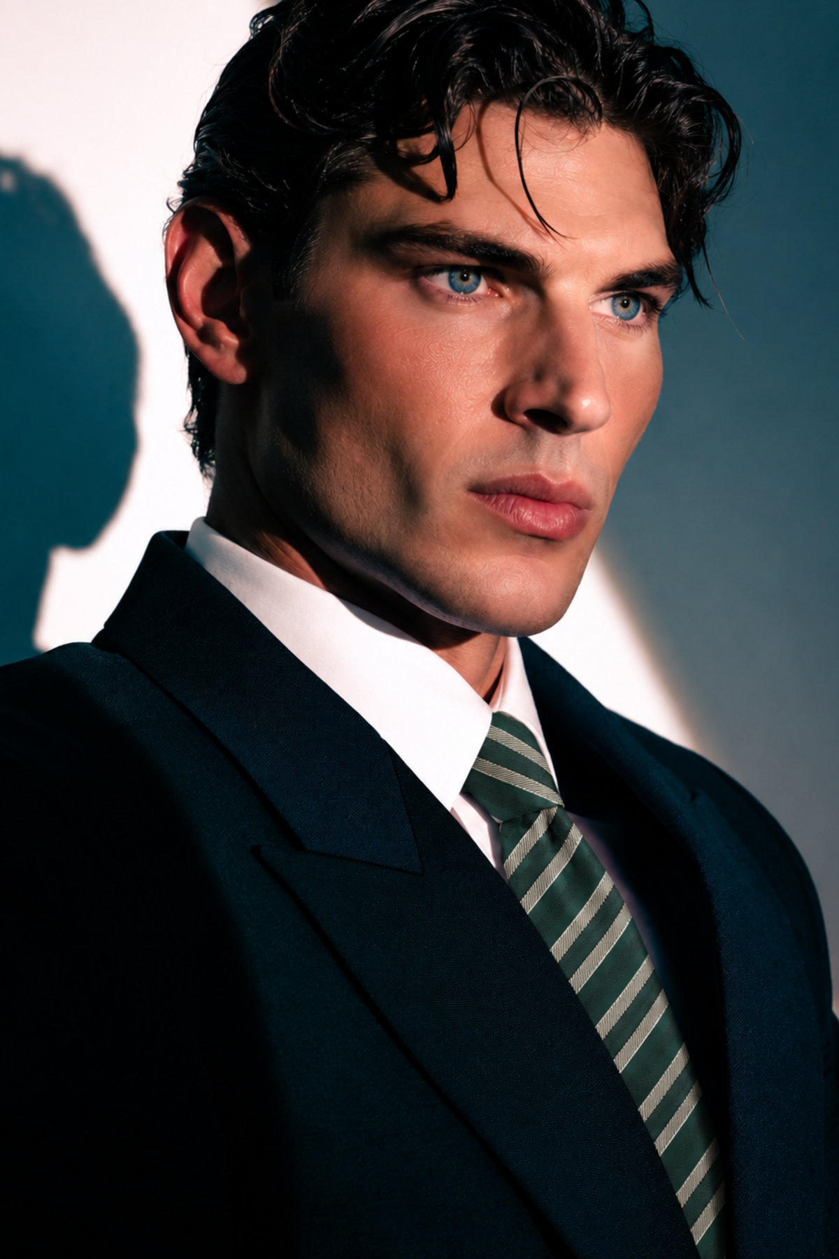 Emile Tie Green Stripe