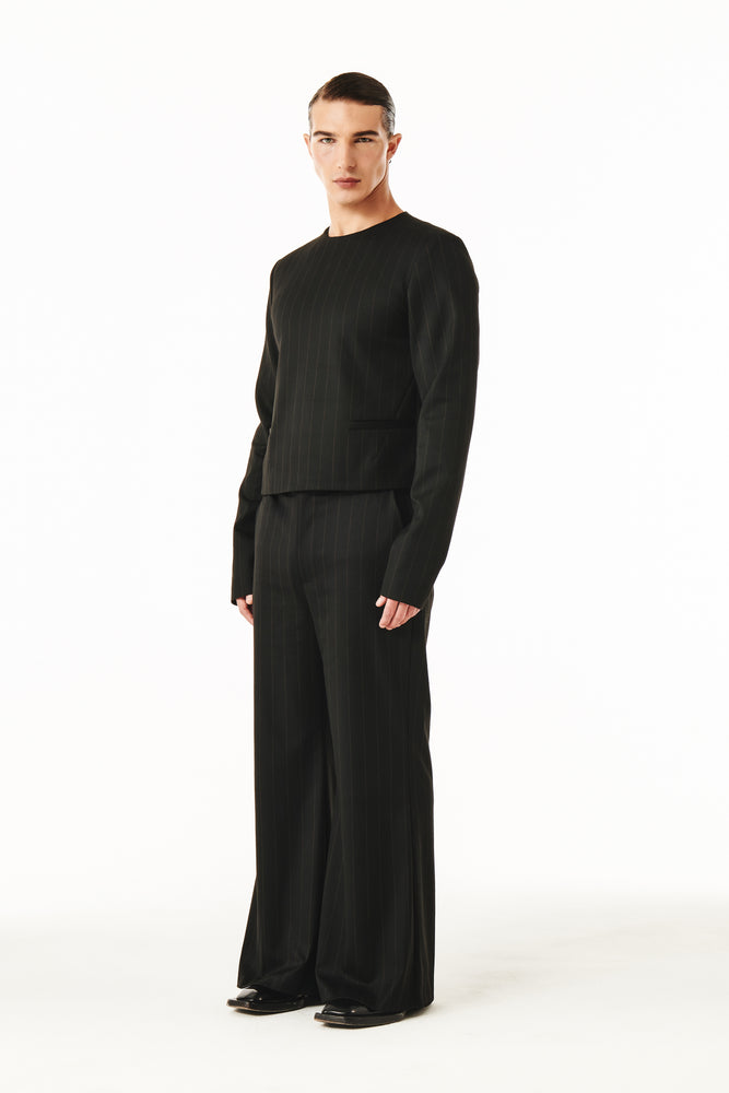 Jairo Black and Brown pinstripe