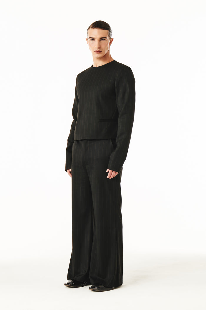 Jairo Black and Brown pinstripe