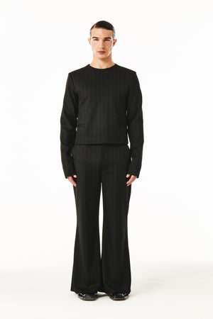 
            
                Load image into Gallery viewer, Jairo Black and Brown pinstripe
            
        