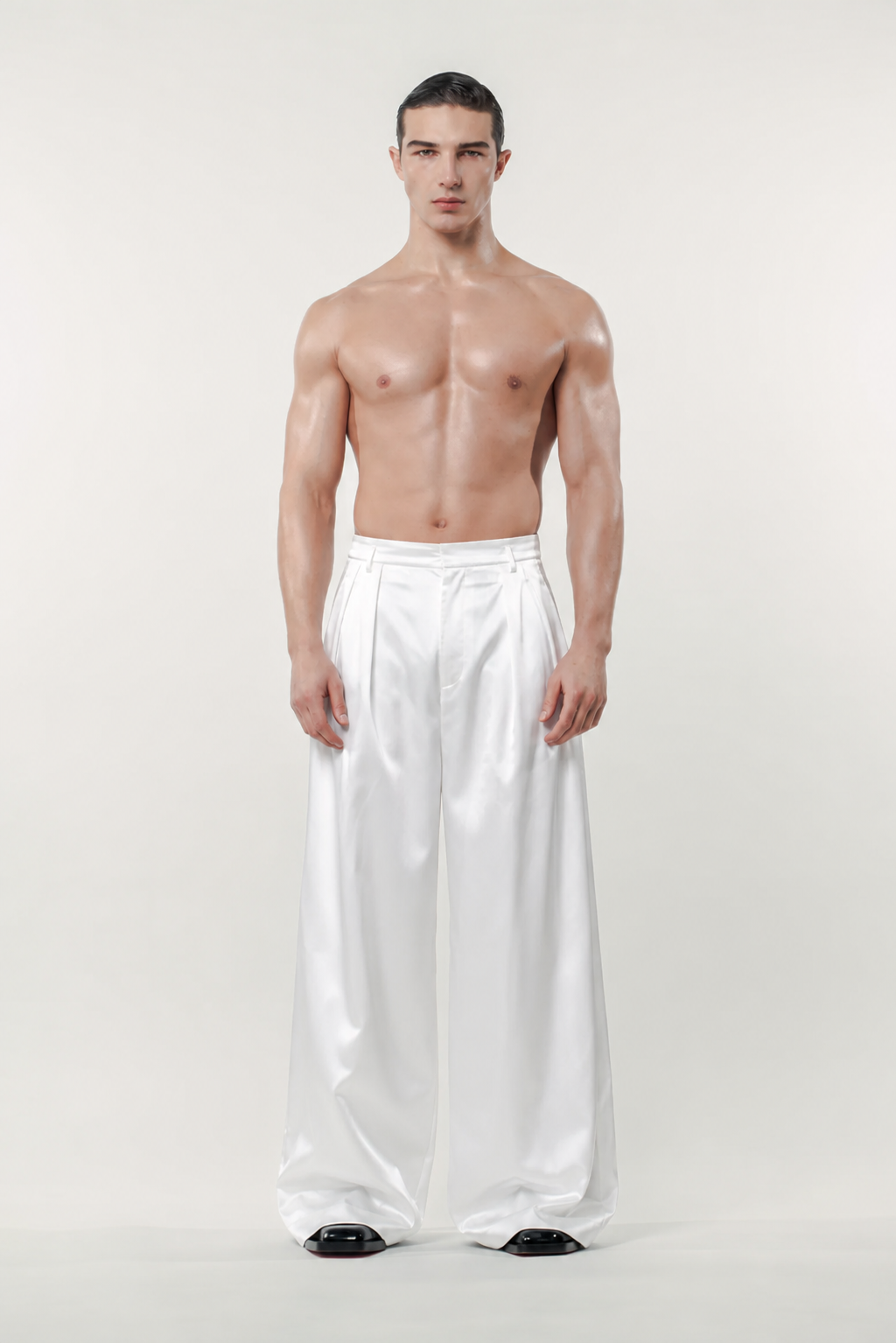 Benjamin Satin Pants Ivory