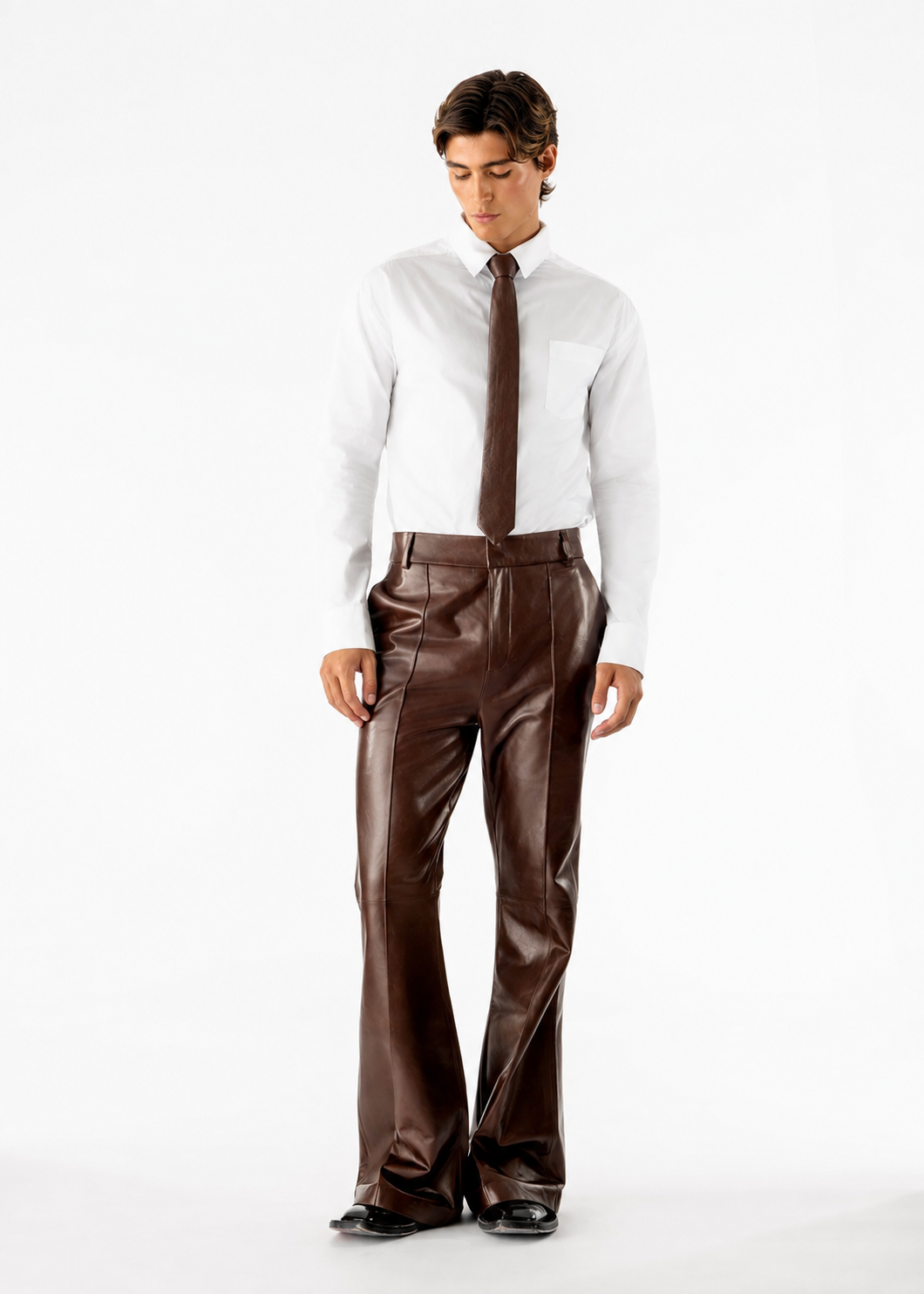 Nolan Pants Brown Leather