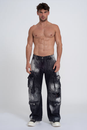 Roland Cargo Denim Paint Splash